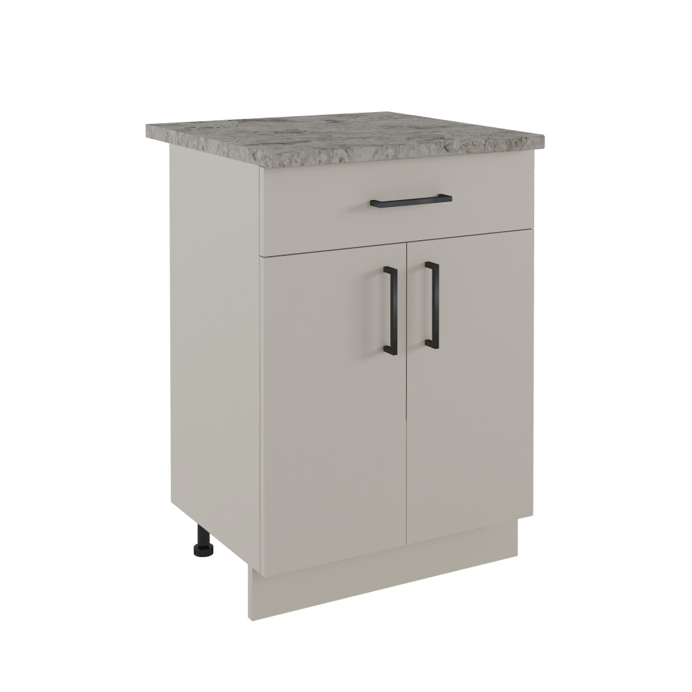 600 Стол рабочий/разделочный (1 ящик) - Кашемир (60*84*43)