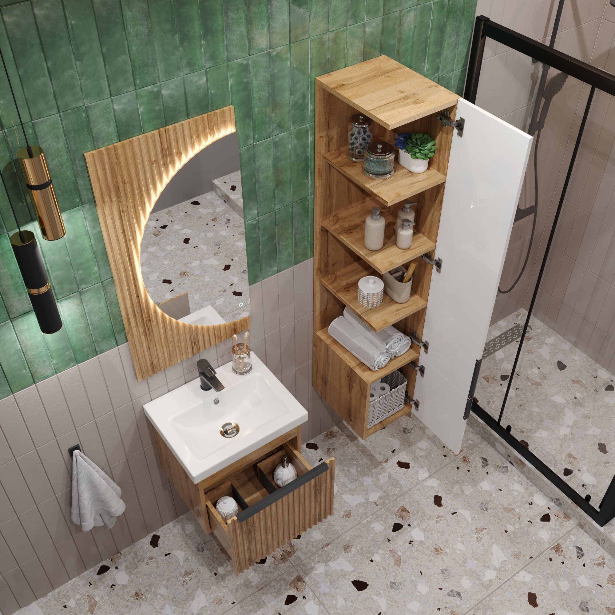 50 Зеркало "Tai 50" дуб вотан