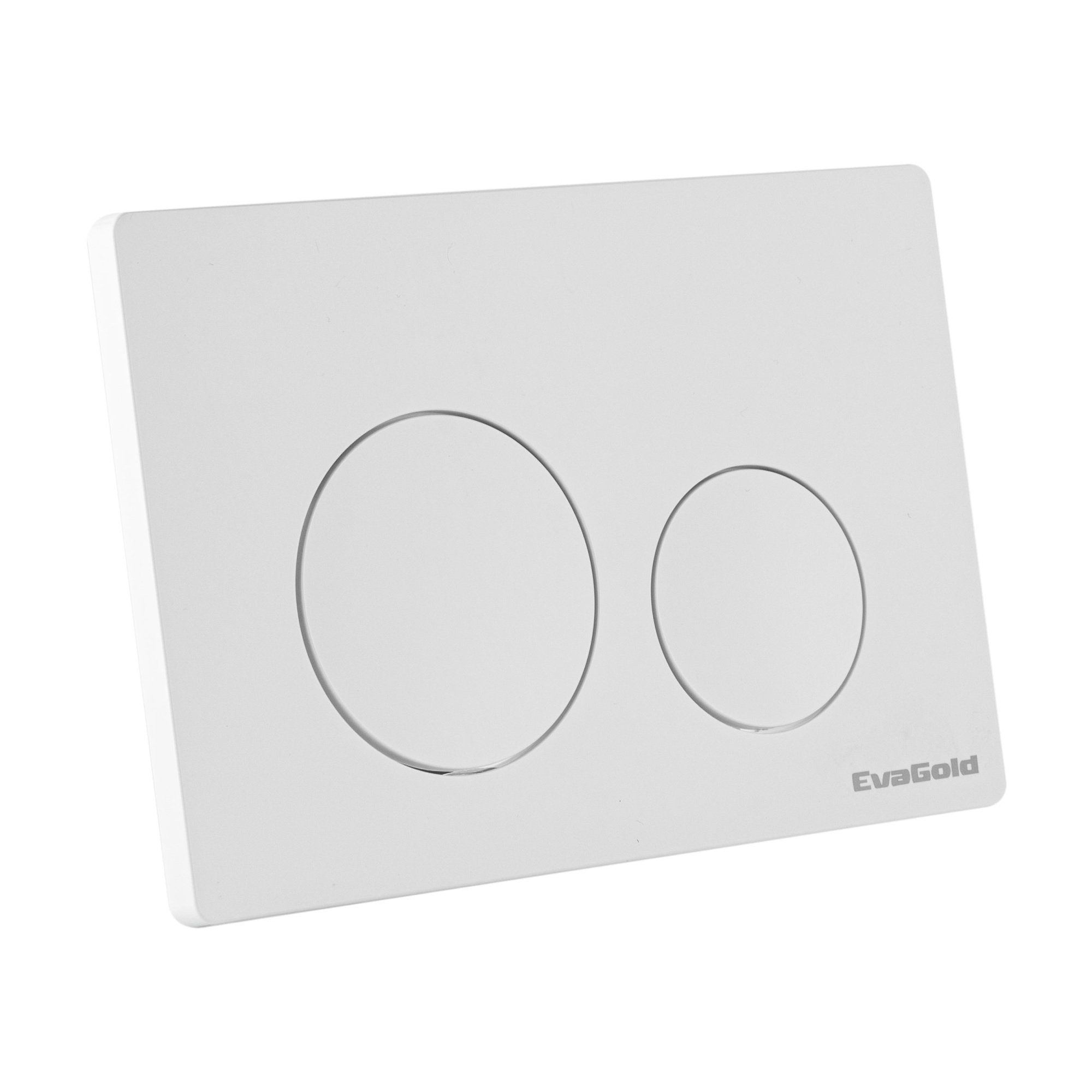 Кнопка смыва EvaGold 03, пластик круг белая для инсталляции EvaGold 400 и EvaGold 500