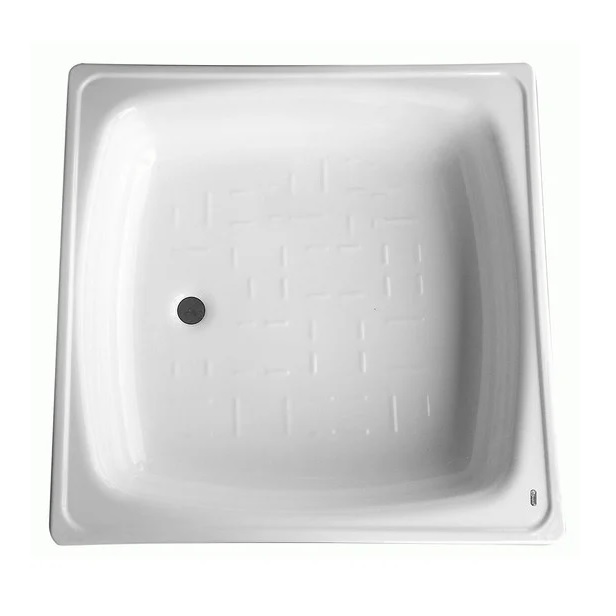 Поддон душевой 80*80*16 стальной "Стандарт Плюс" антискользящая поверхность квадрат (Казахстан) (50)