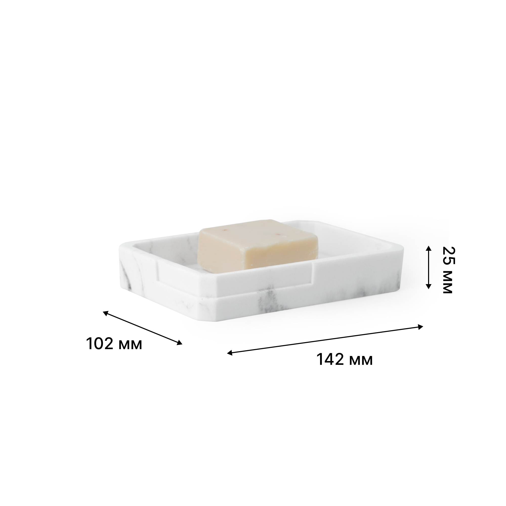 Мыльница настольная,  URBAN, полирезин