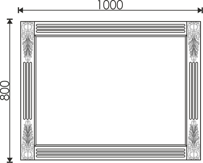 100 Зеркало "Беллуччи 100"
