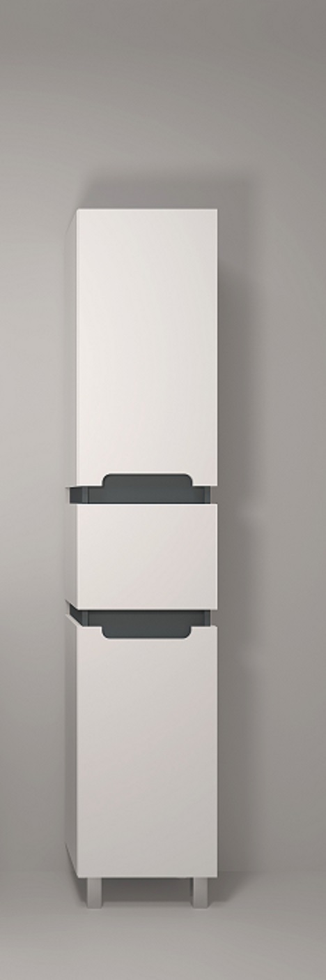 40 Пенал-шкаф "Vesta 40" №4 белый/графит Pur-клей