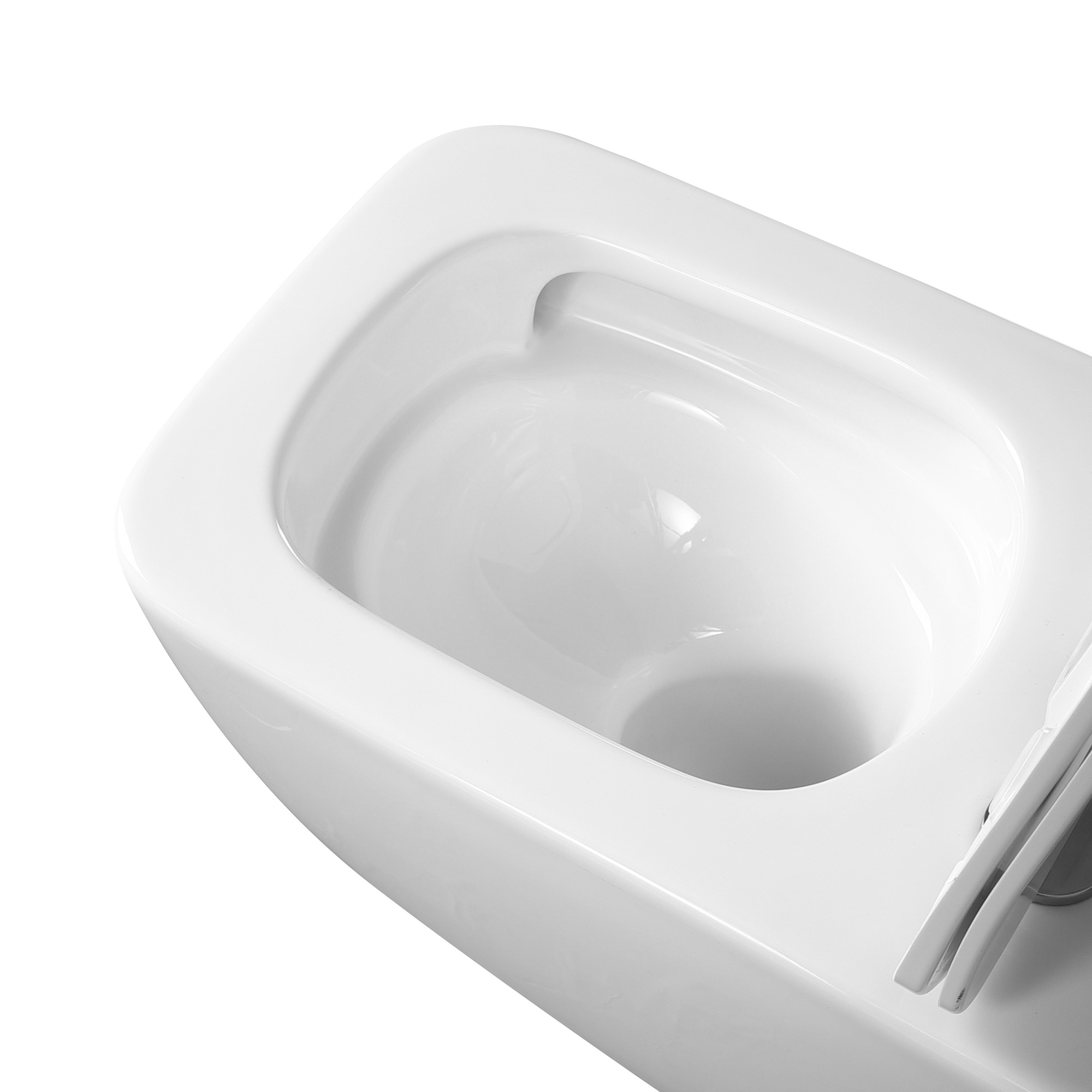 Унитаз подвесной EG134T с круговым смывом безободковый, сиденье тонкое ДП, крепления