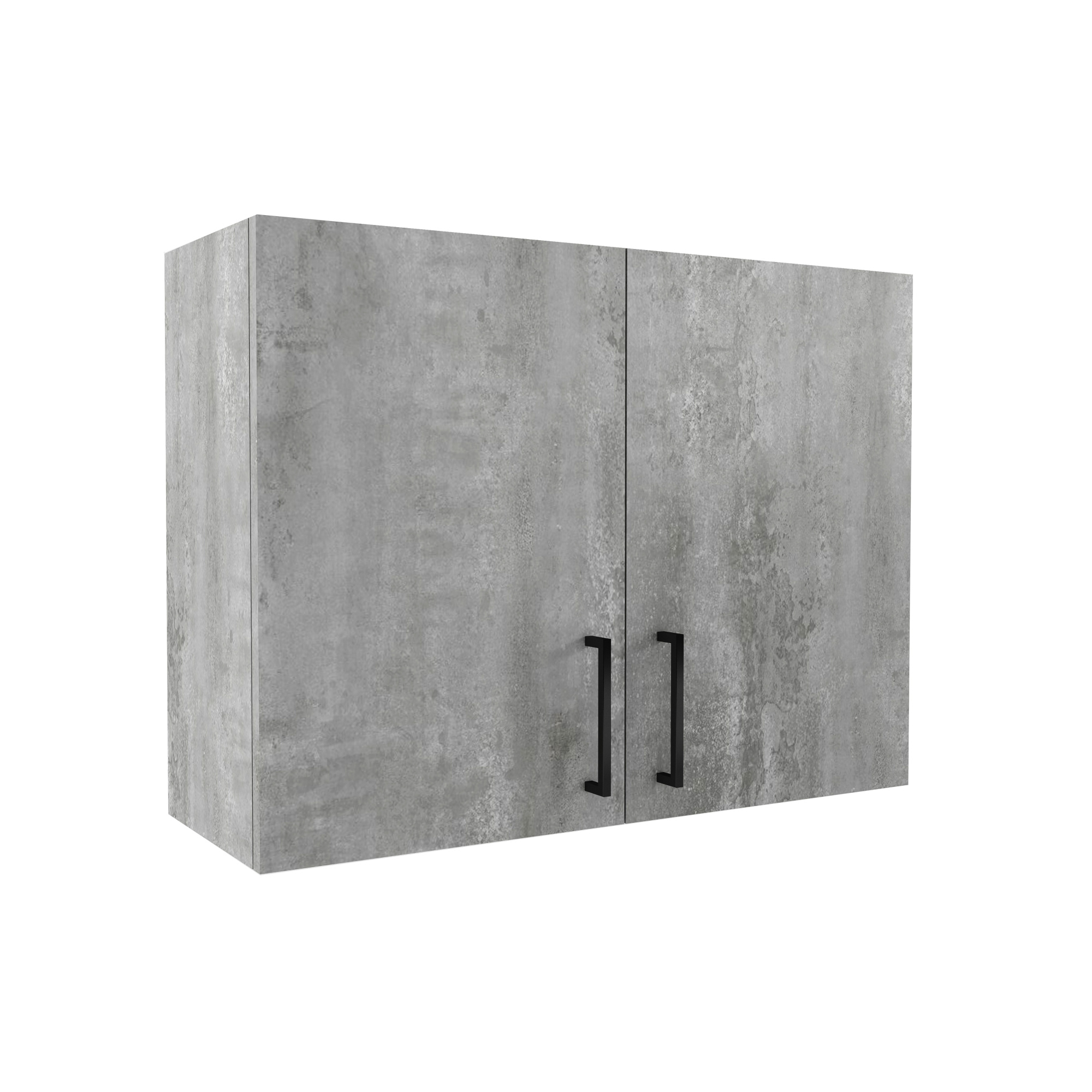 800 Шкаф навесной (для посуды) под сушку - Цемент светлый