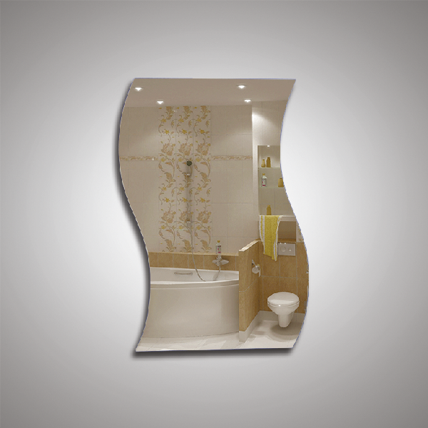 45117 Eva Gold Зеркало волна, 67*45