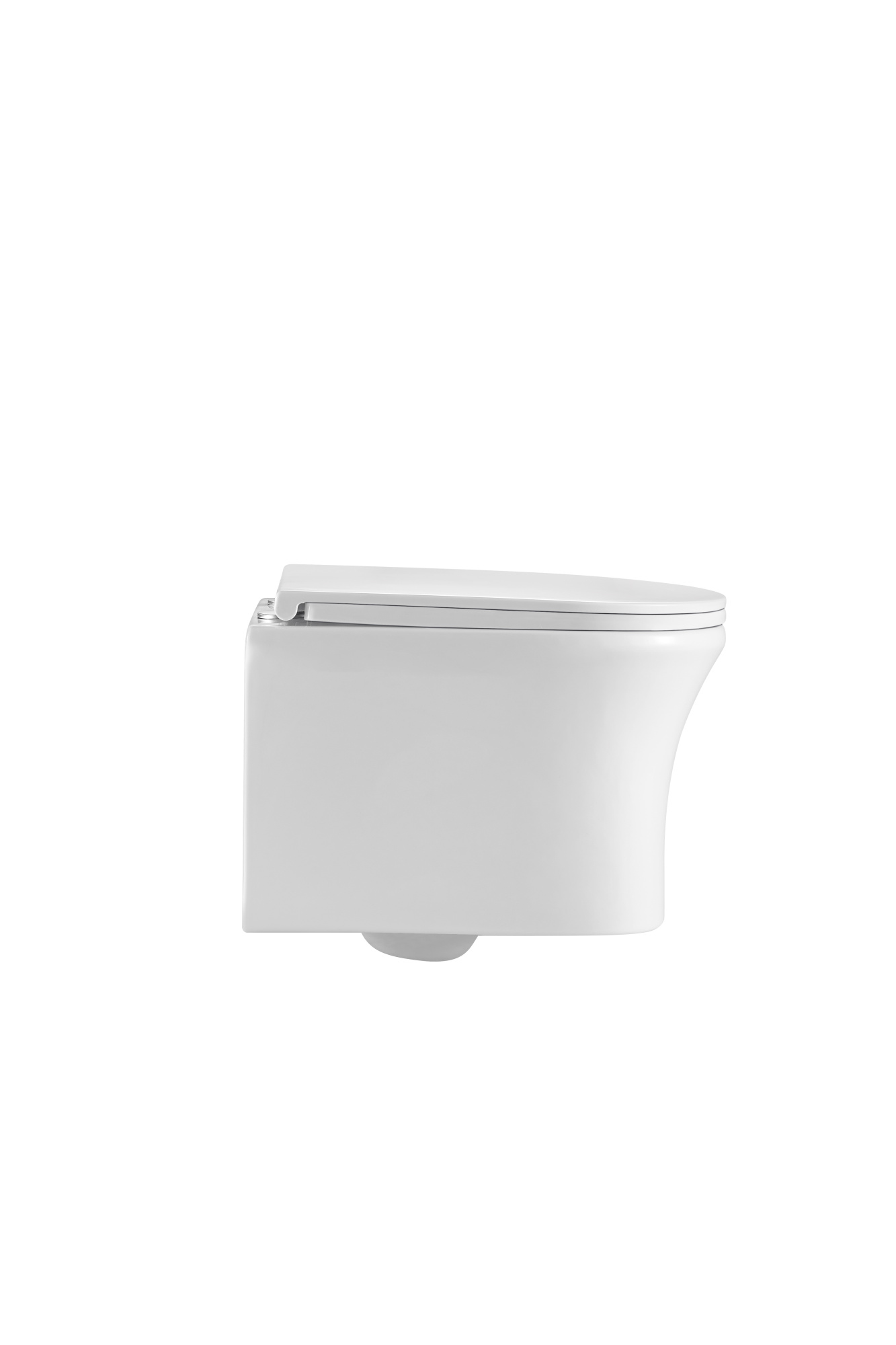 Унитаз подвесной K501 безободковый, сиденье тонкое ДП, крепления