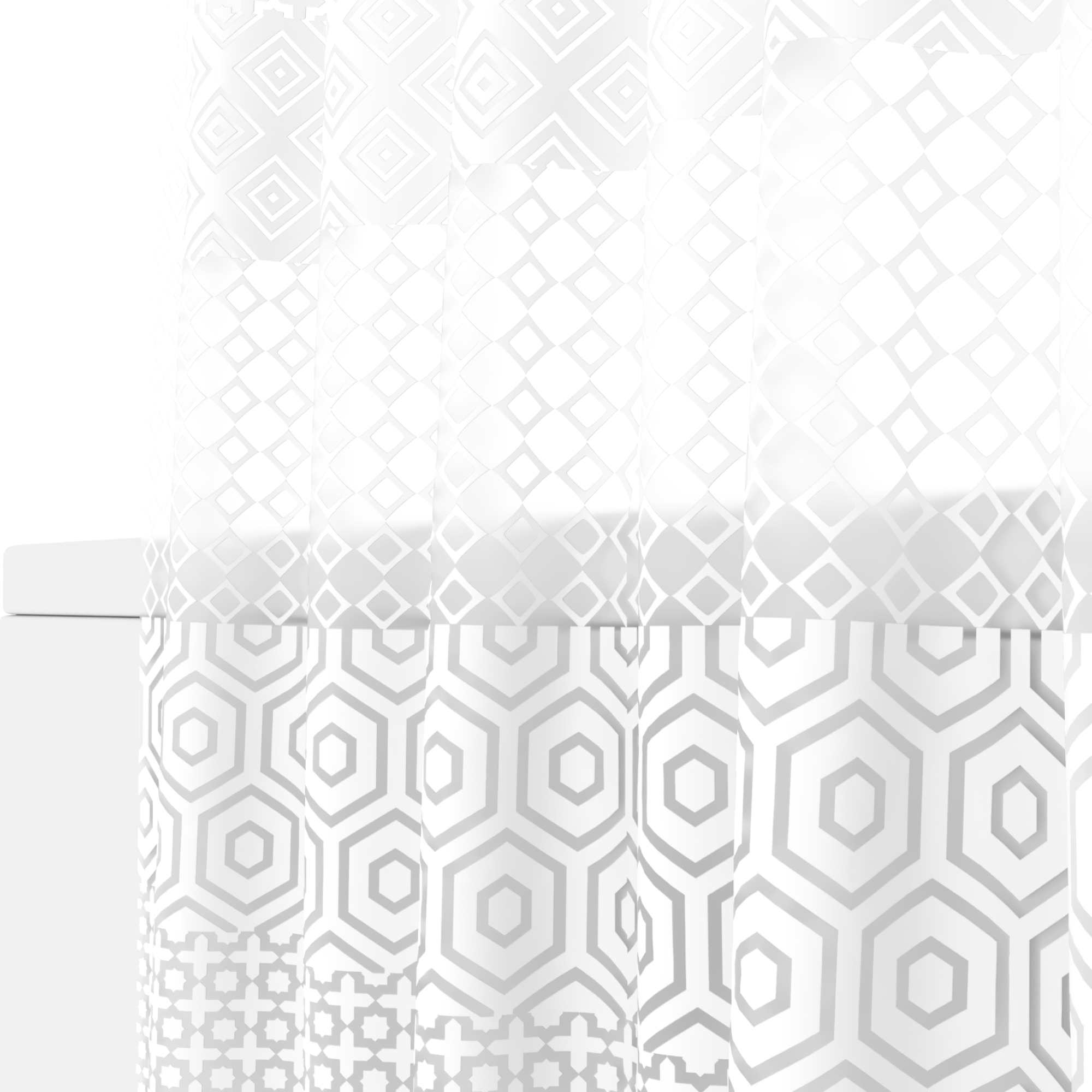 К Шторка для ванной комнаты PEVA "DIAMOND" 180*180  FORA