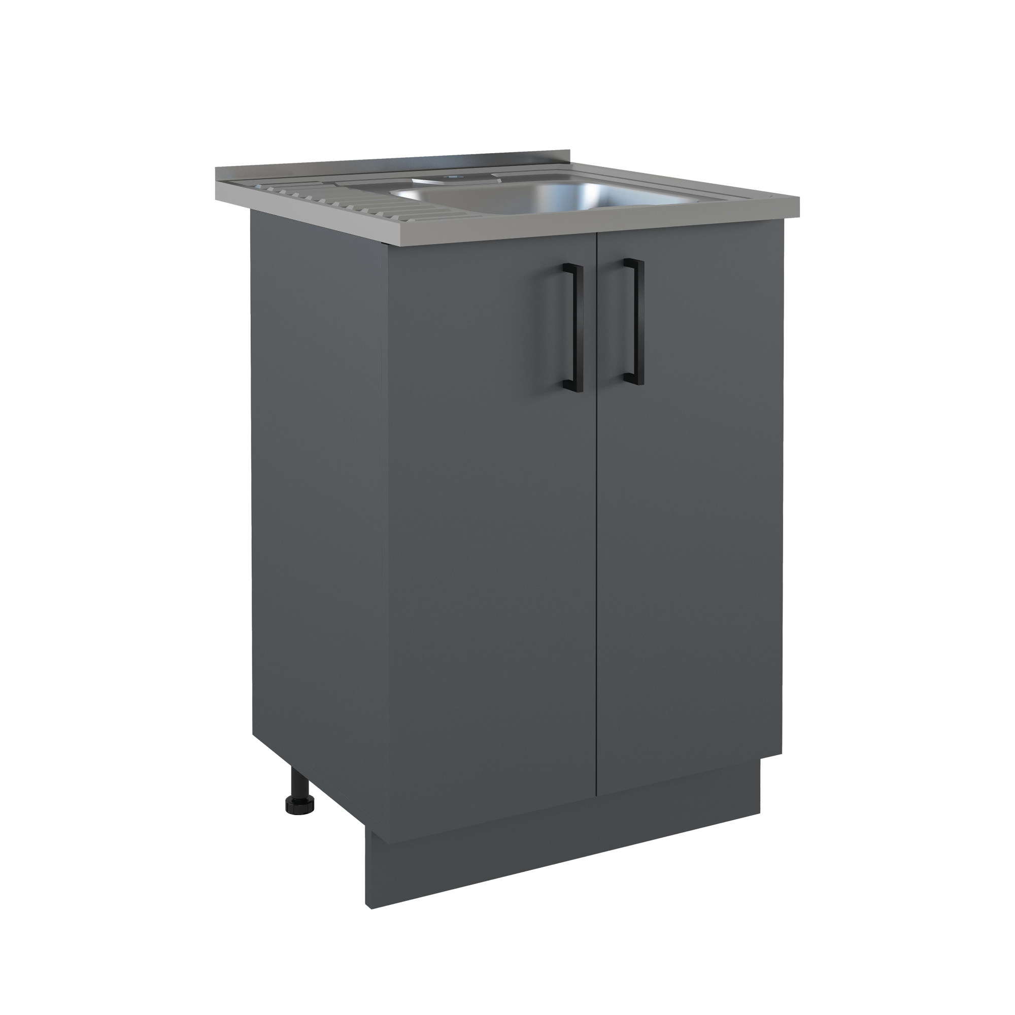 600 Стол под мойку - Графит (мойки 60*50, 60*60)