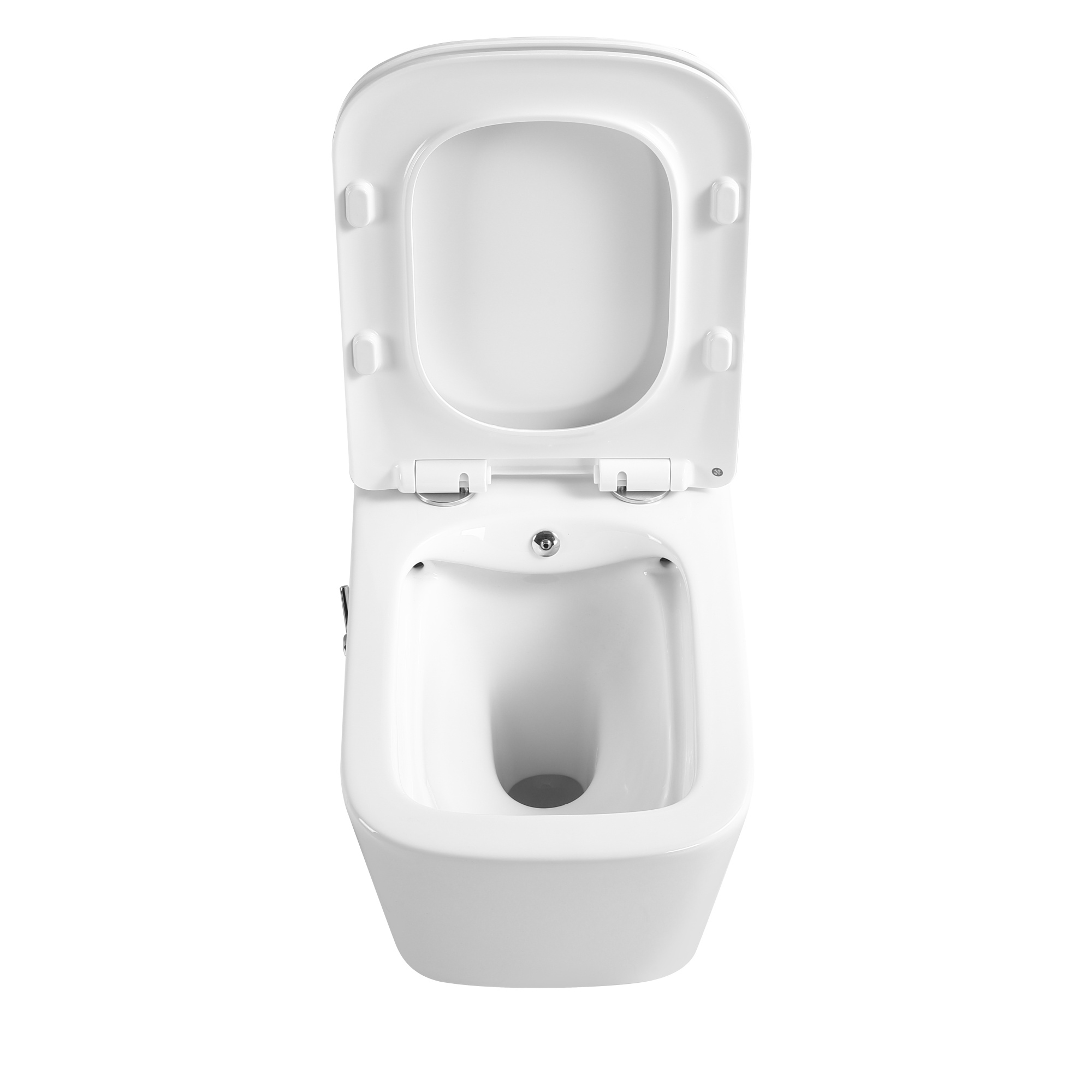 Унитаз подвесной EG130B с биде безободковый, сиденье тонкое ДП, крепления