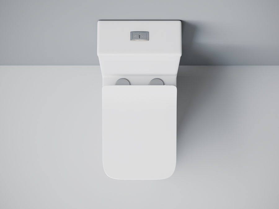 Унитаз-моноблок SM9608, сиденье тонкое ДП, арматура (с гофрой и подводкой)