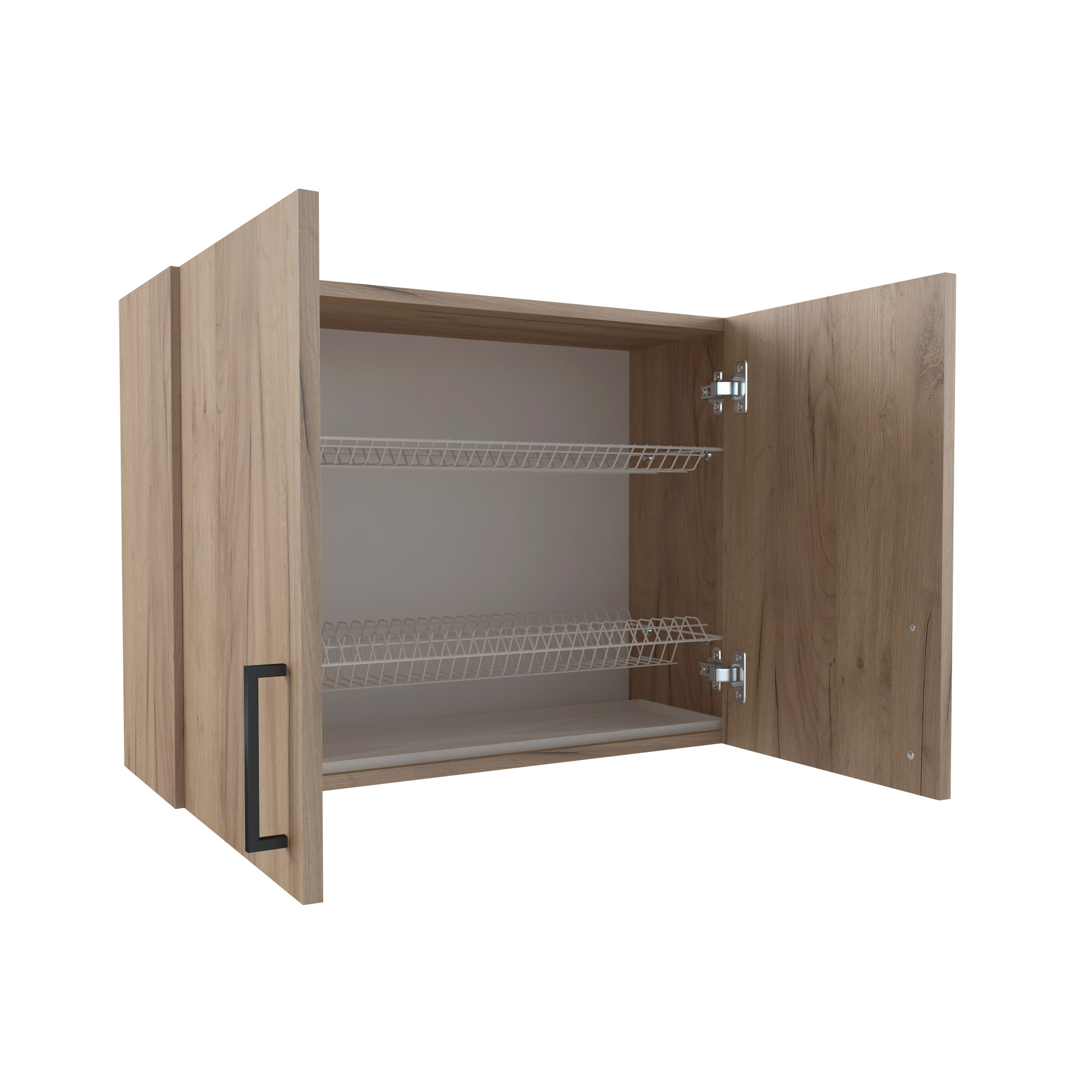 800 Шкаф навесной (для посуды) под сушку - Дуб Бунратти