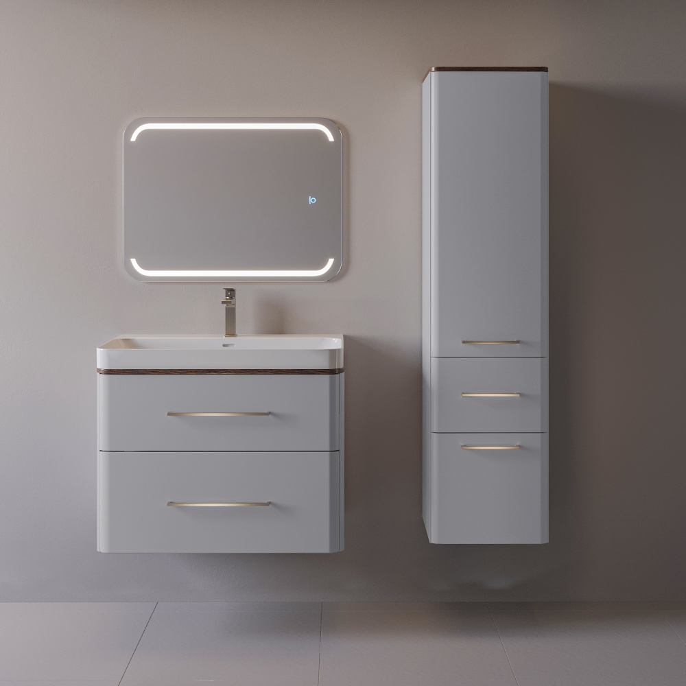 80 Подвесная тумба "Перл 80" серый (ум. Мирра 80)