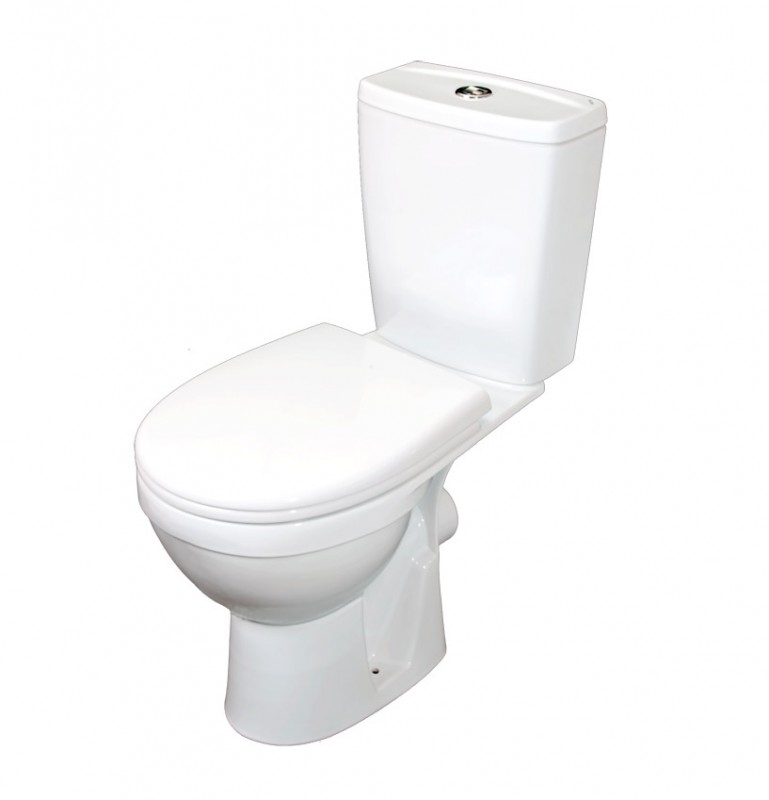 Унитаз-компакт "Рио" белый Киров, универсальный выпуск, арм.3/6, сид. полипропилен