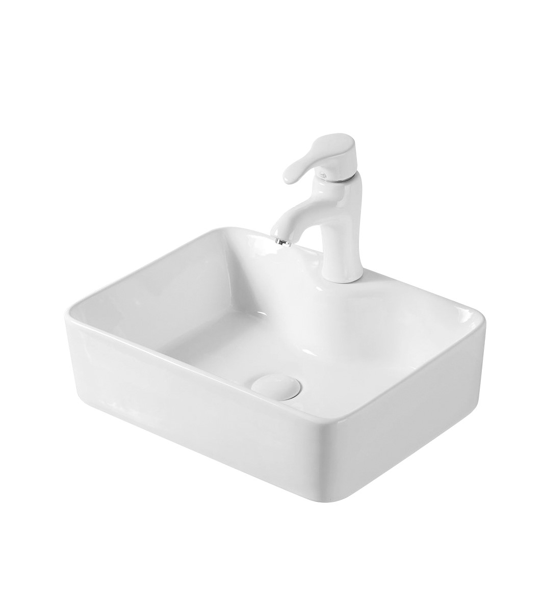 Умывальник накладной A211 прямоугольный без перелива (480*370*135мм)