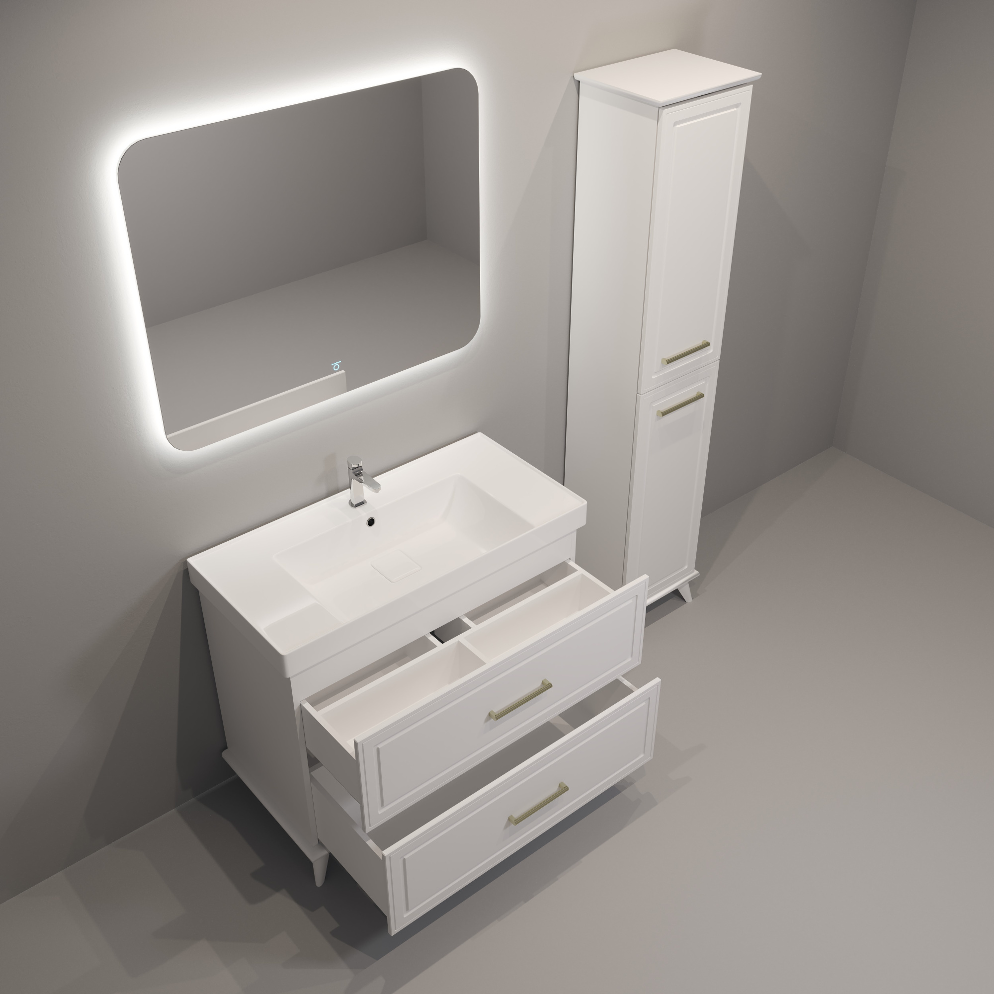 100 Тумба "Michael 100" (ум. Грэмми 1000), цвет белый