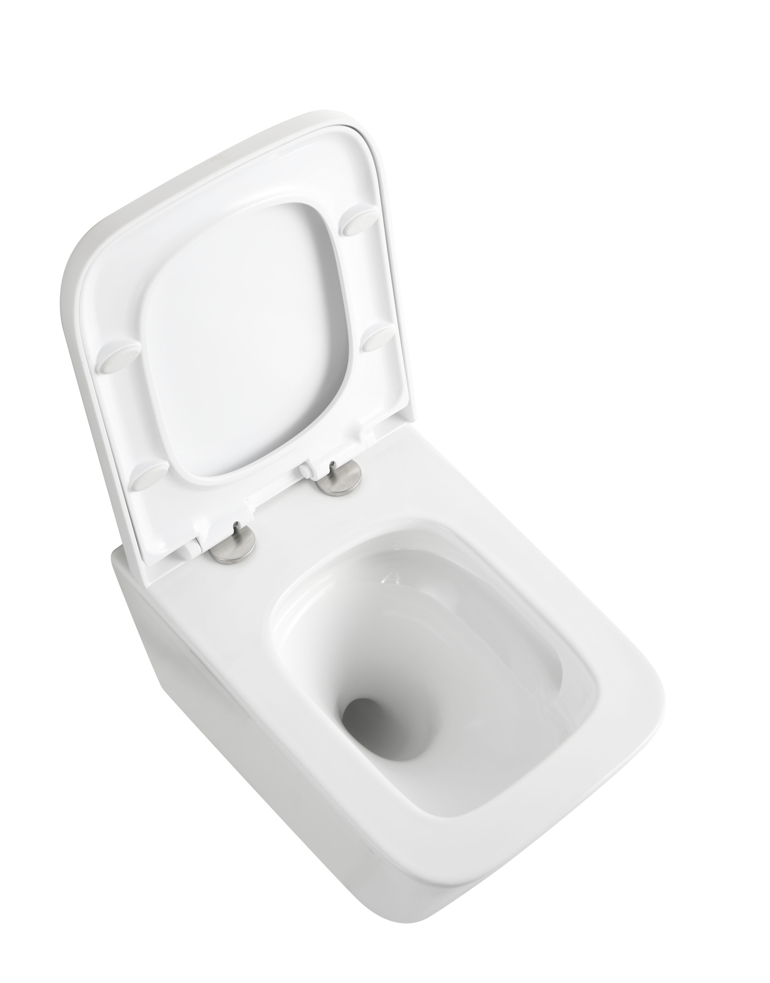 Унитаз подвесной EG133T с круговым смывом безободковый, сиденье тонкое ДП, крепления