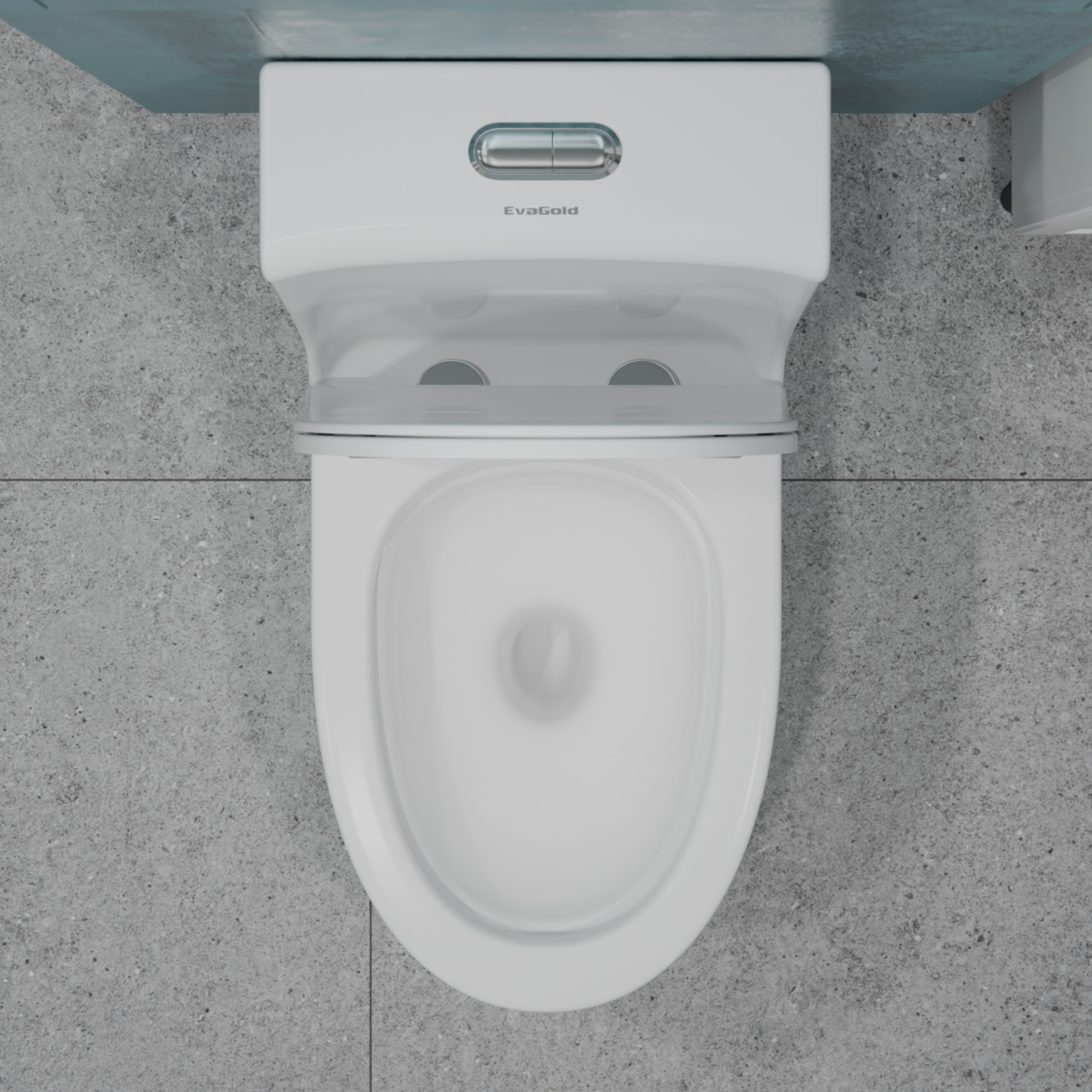 Унитаз-моноблок T1087 безободковый круговой смыв, сиденье тонкое ДП, арматура (с гофрой и подводкой)