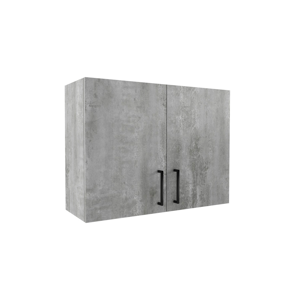 800 Шкаф навесной для посуды с полкой - Цемент светлый