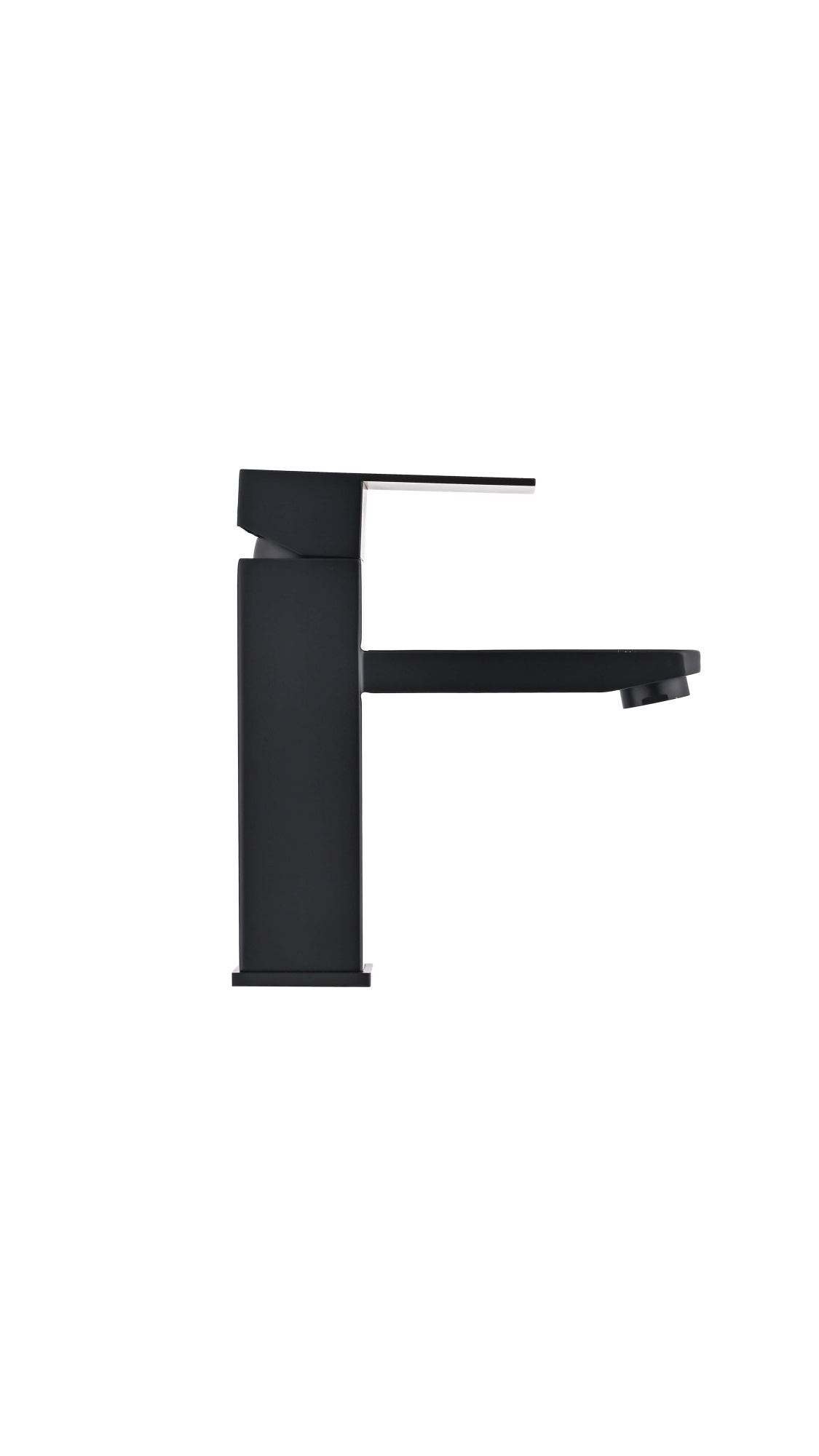 Смеситель для раковины Сандеро, черный, нержавеющая сталь, EvaGold