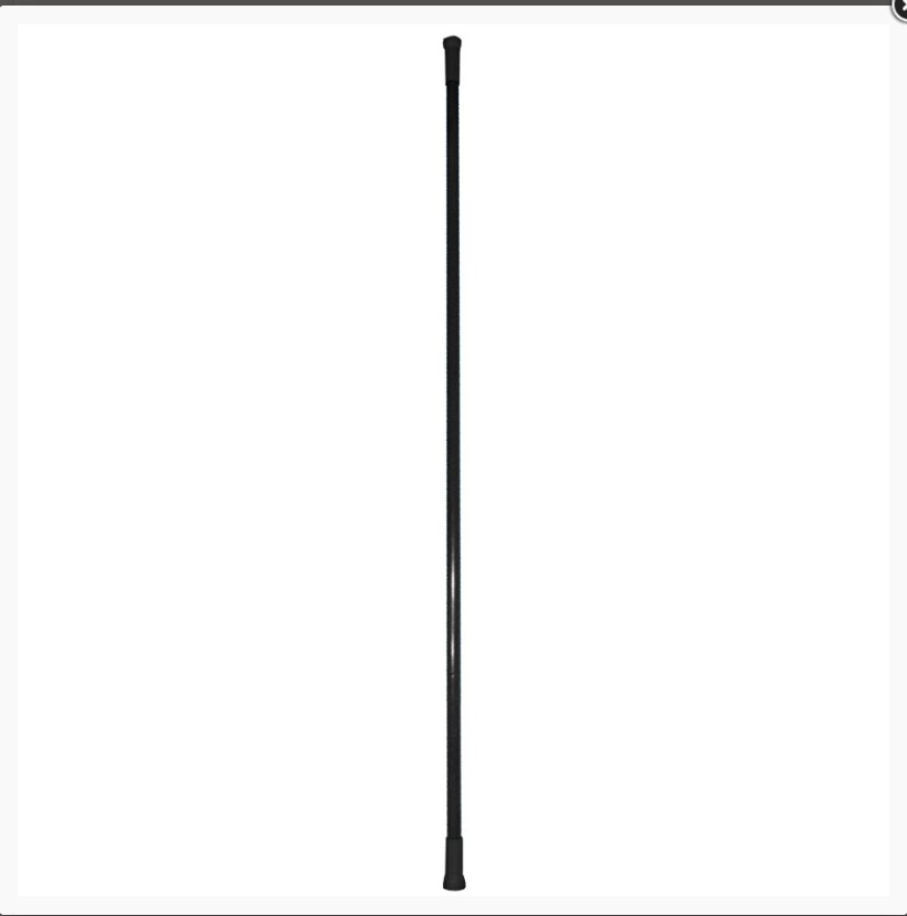 Карниз для ванной телескопический  140-260 см черный, т/у