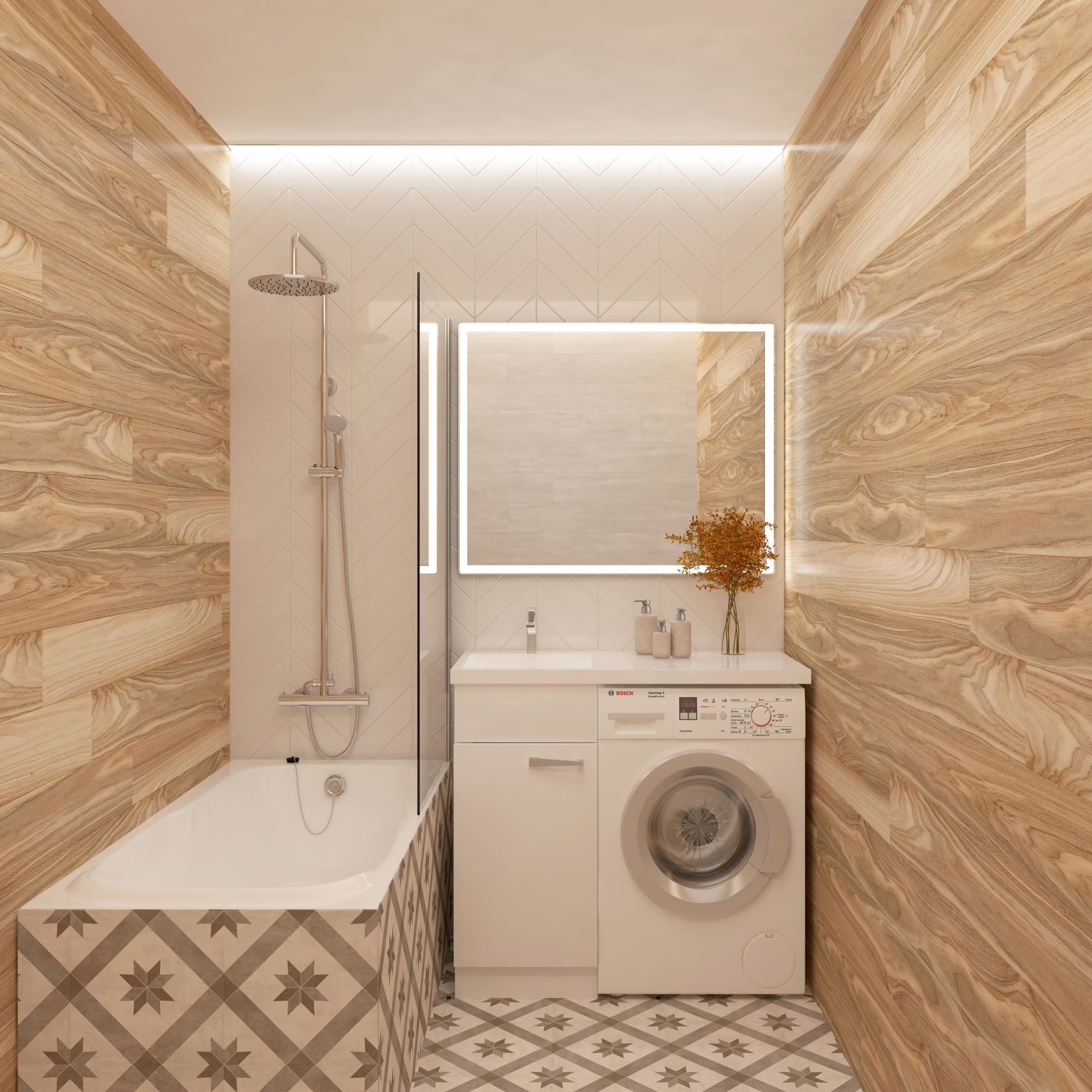 100 Тумба "Space 100" (ум. Kamilla 100) под стиральную машину