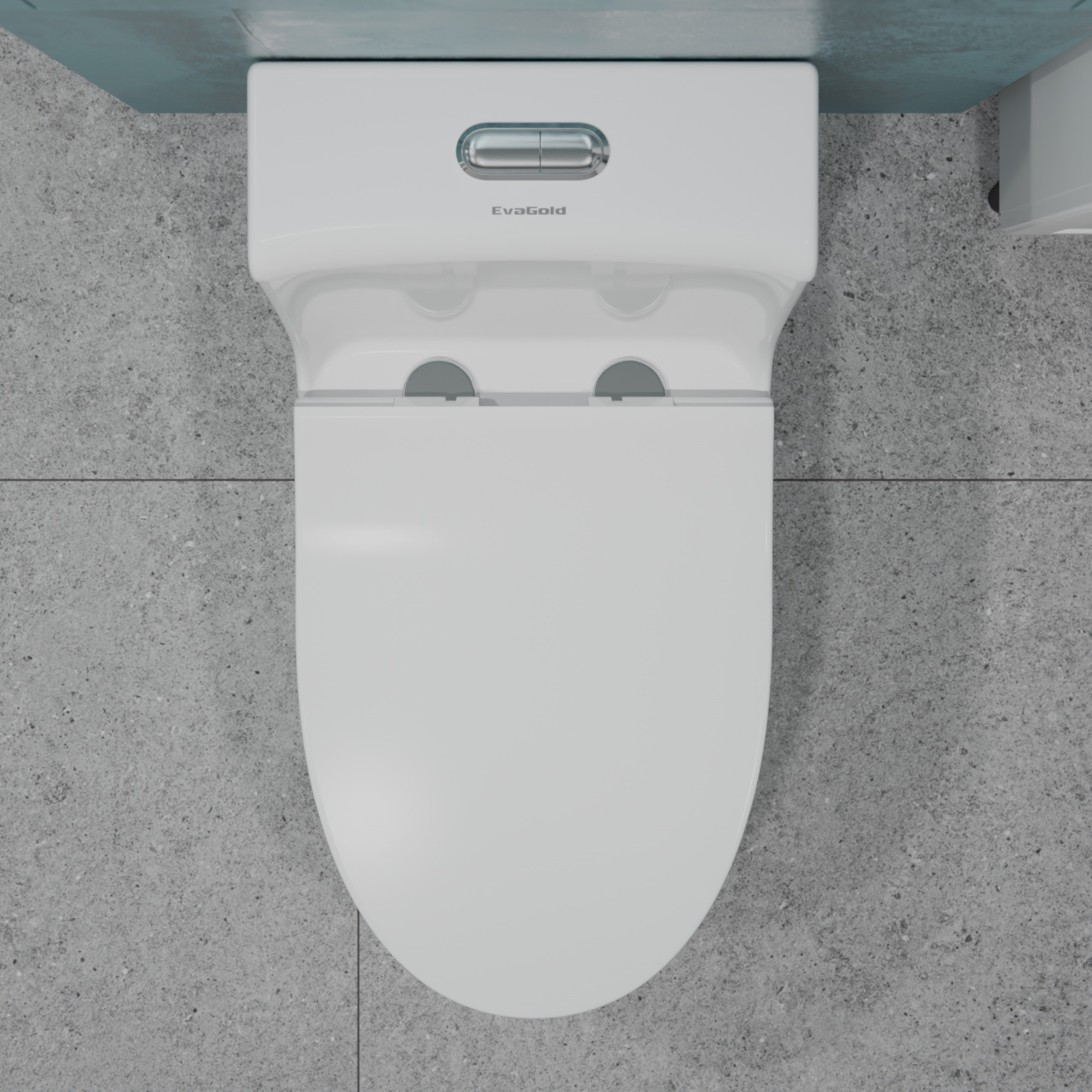 Унитаз-моноблок T1087 безободковый круговой смыв, сиденье тонкое ДП, арматура (с гофрой и подводкой)