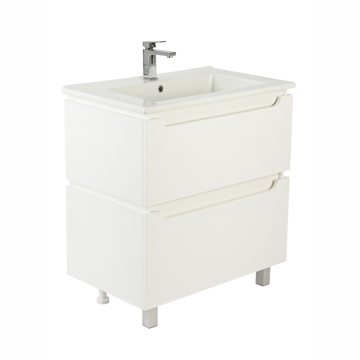 75 Тумба "Vesta 75" №3 (ум. Оскар 750) белый глянец Pur-клей