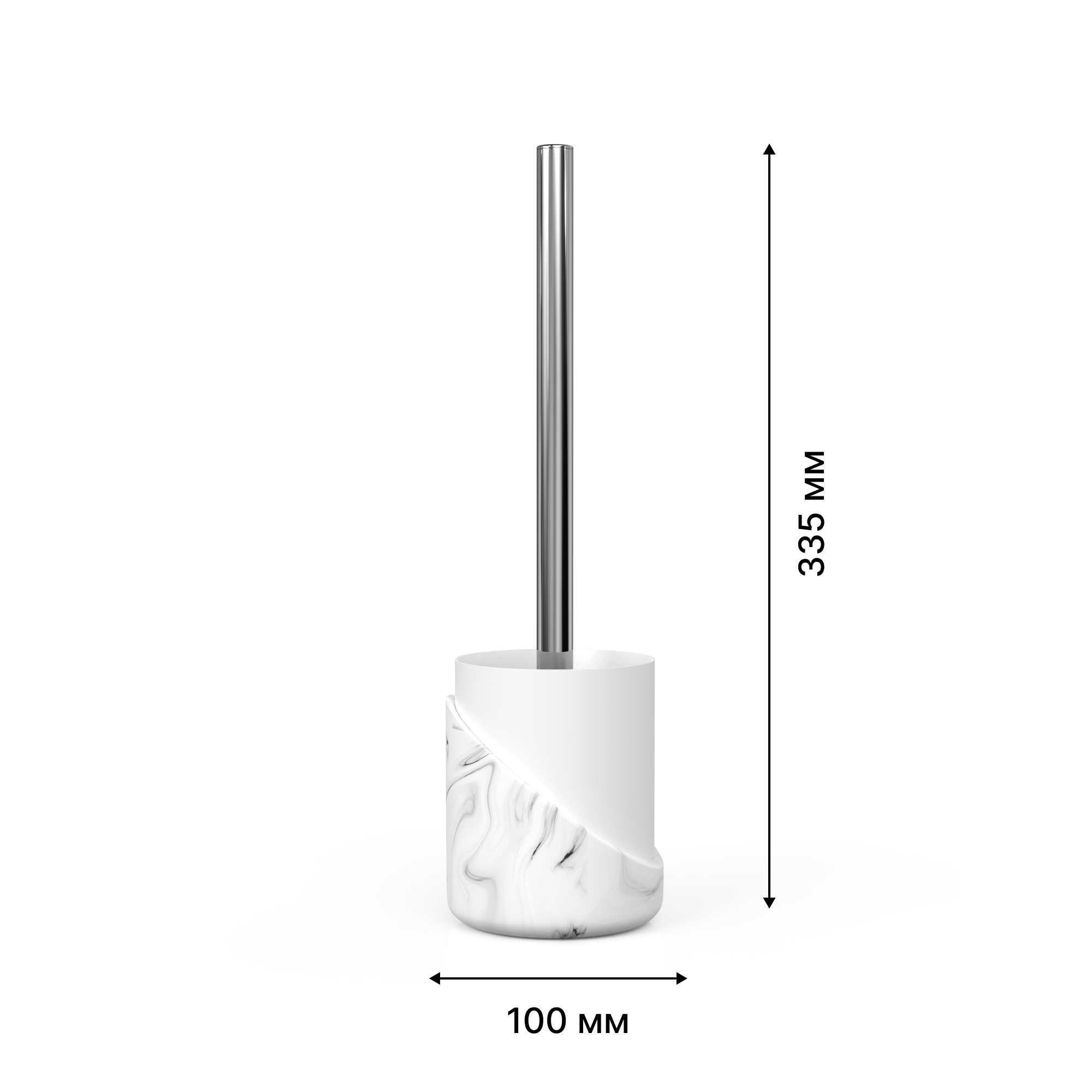 Ерш напольный, MARBLE LIGHT, полирезин