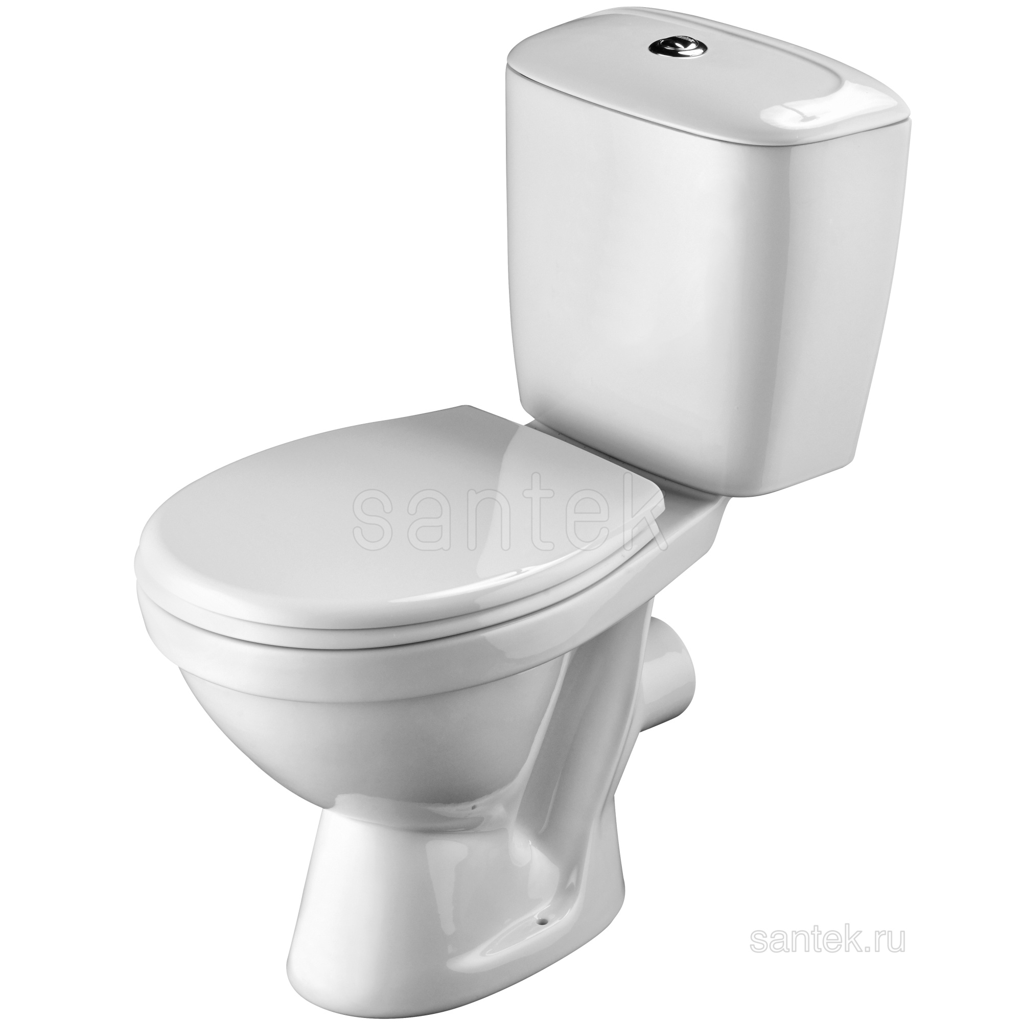 Унитаз-компакт "Паллада" (эконом: 2-реж., полипроп, метал крепеж)