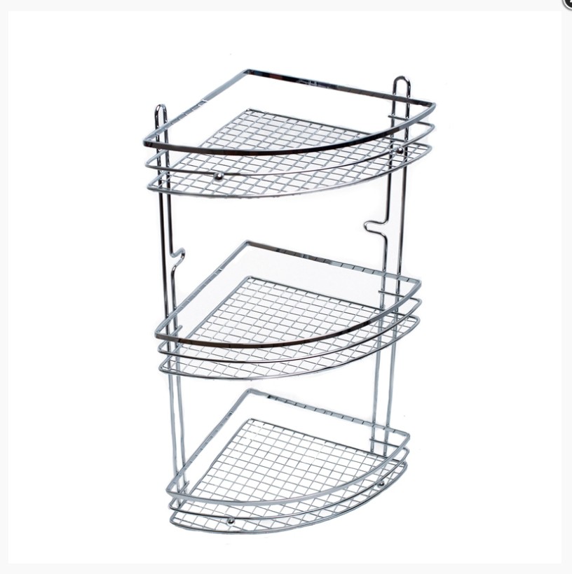 Полка угловая хром 3-ая AE-1188, хром