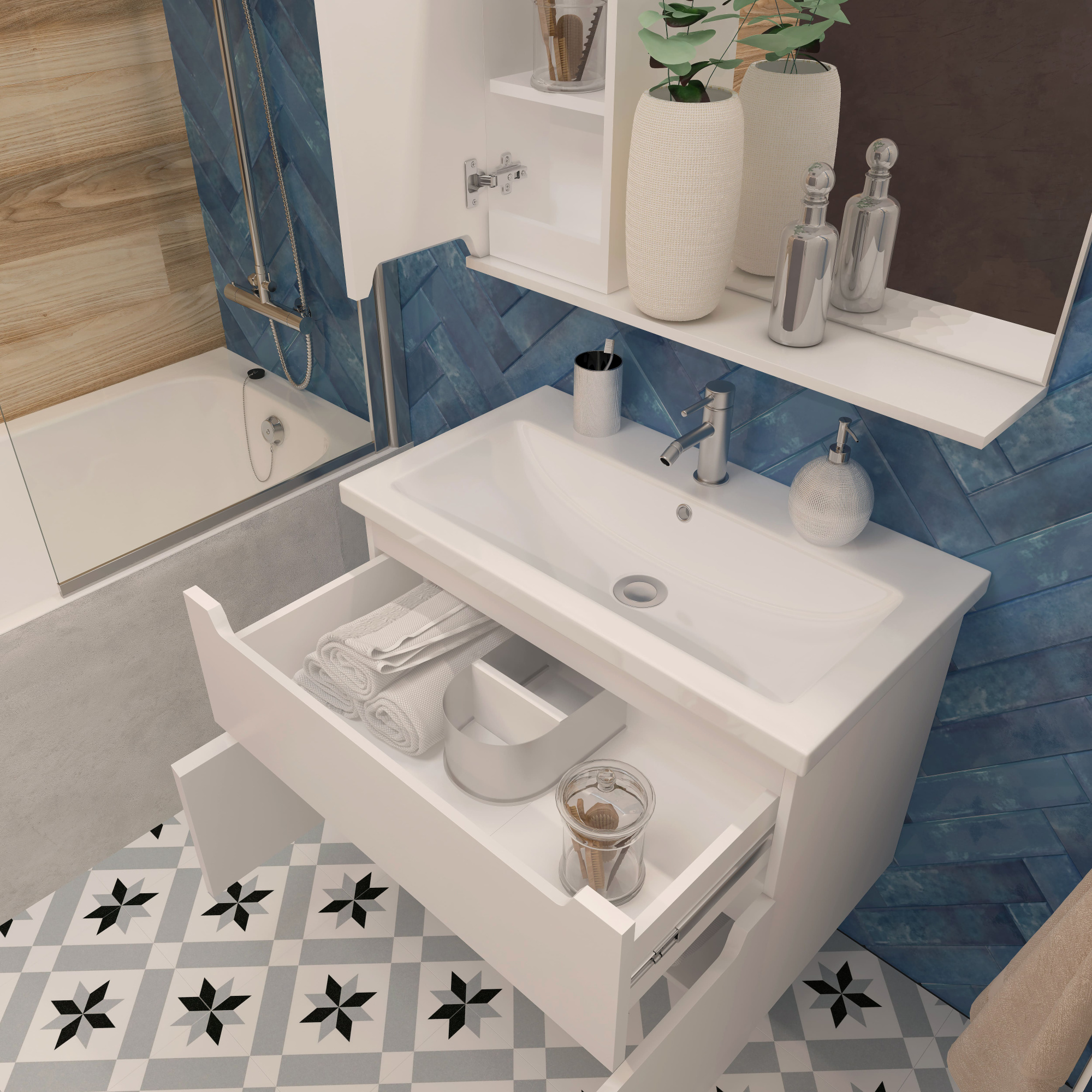 80 Подвесная тумба "Paola 80" (ум. Гремми 80/Фостер 80/Como 80)