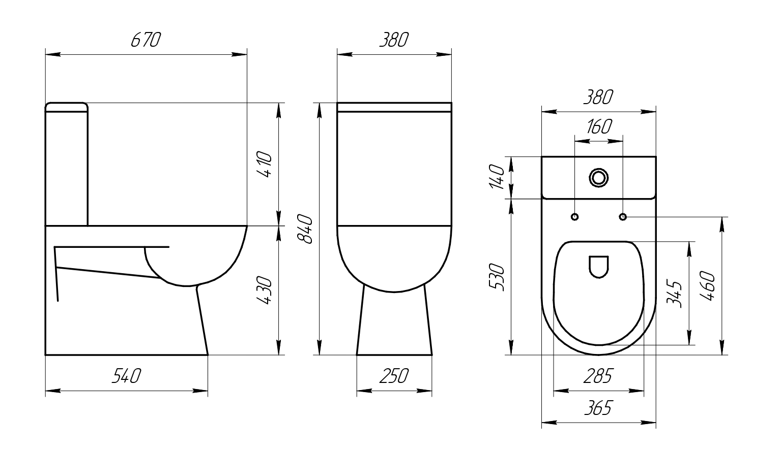 A8060 Унитаз-компакт, безободковый, сиденье тонкое ДП, удлин. патрубок, крепления, арматура, гориз. выпуск