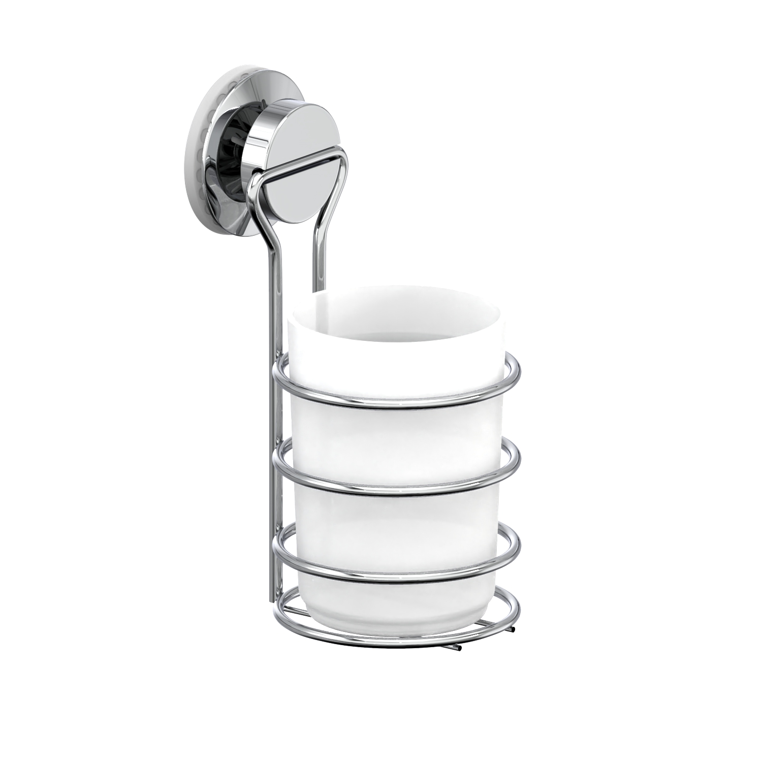 Стакан для ванной одинарный на присоске пластиковый FORA "ATLANT"