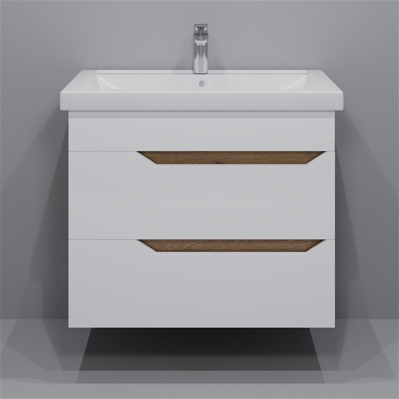 80 Подвесная тумба "Liberty №2 80" (Como 80; ум. Грэмми 80; Фостер 80) (белый)  Pur-клей