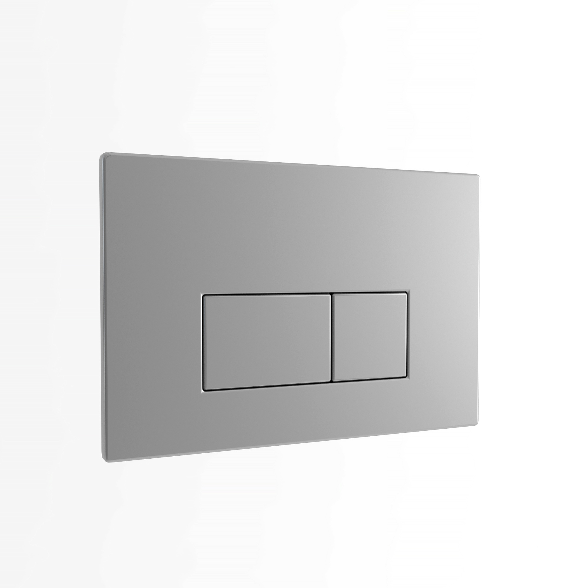 Кнопка смыва EvaGold 545-11 пластик прямоугольник хром матовый для инсталляции 545