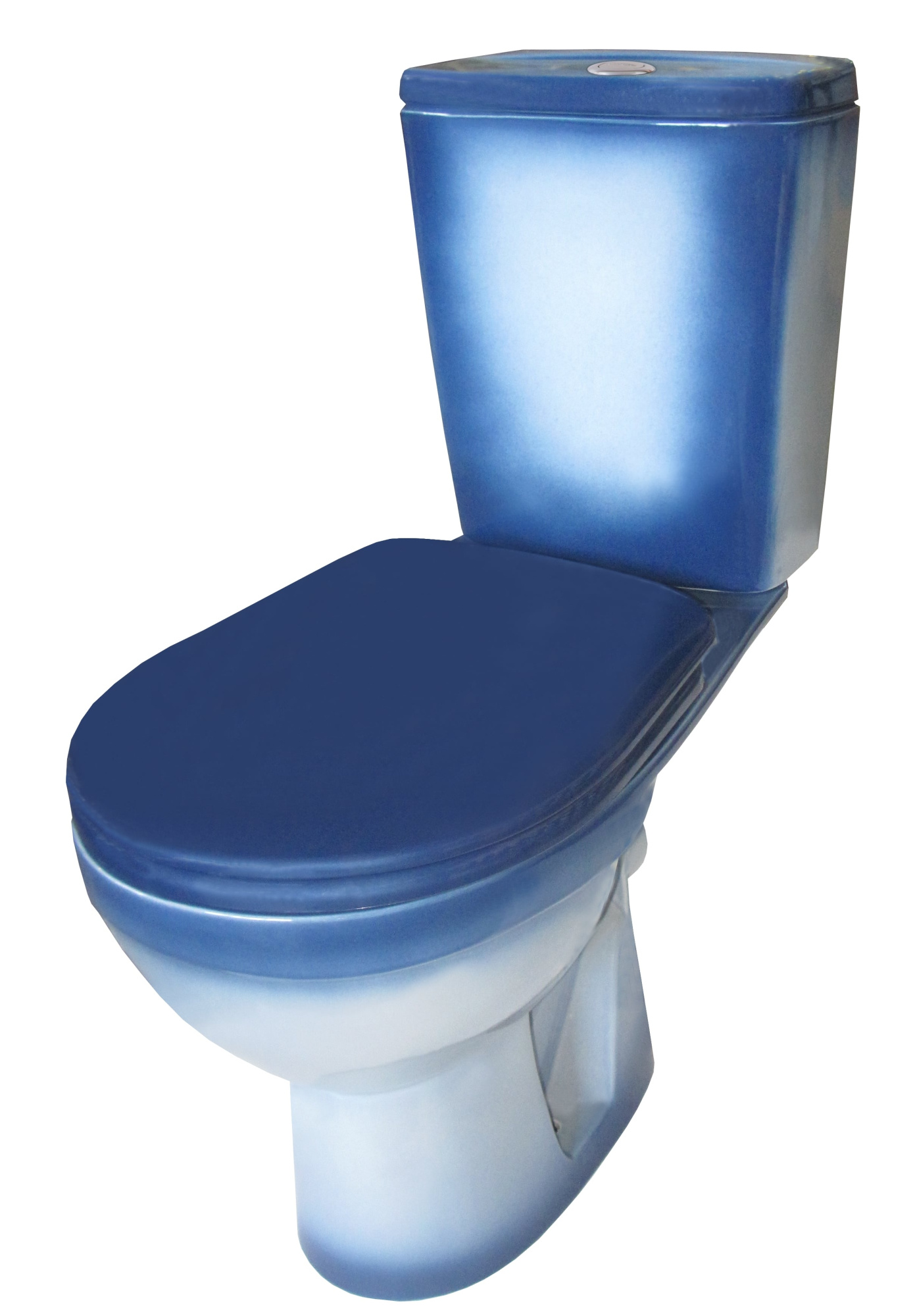 Унитаз-компакт "Рио" синий Киров, универсальный выпуск, арм.3/6, сид. полипропилен