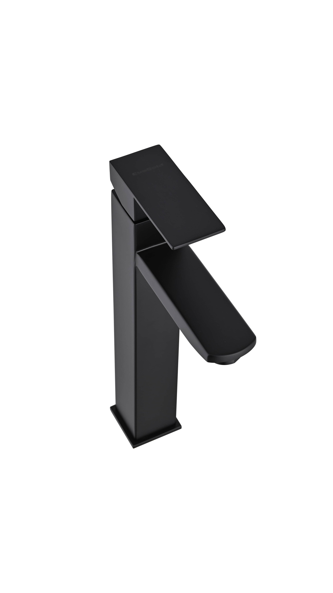 Смеситель для раковины высокий Сандеро, черный, нержавеющая сталь, EvaGold