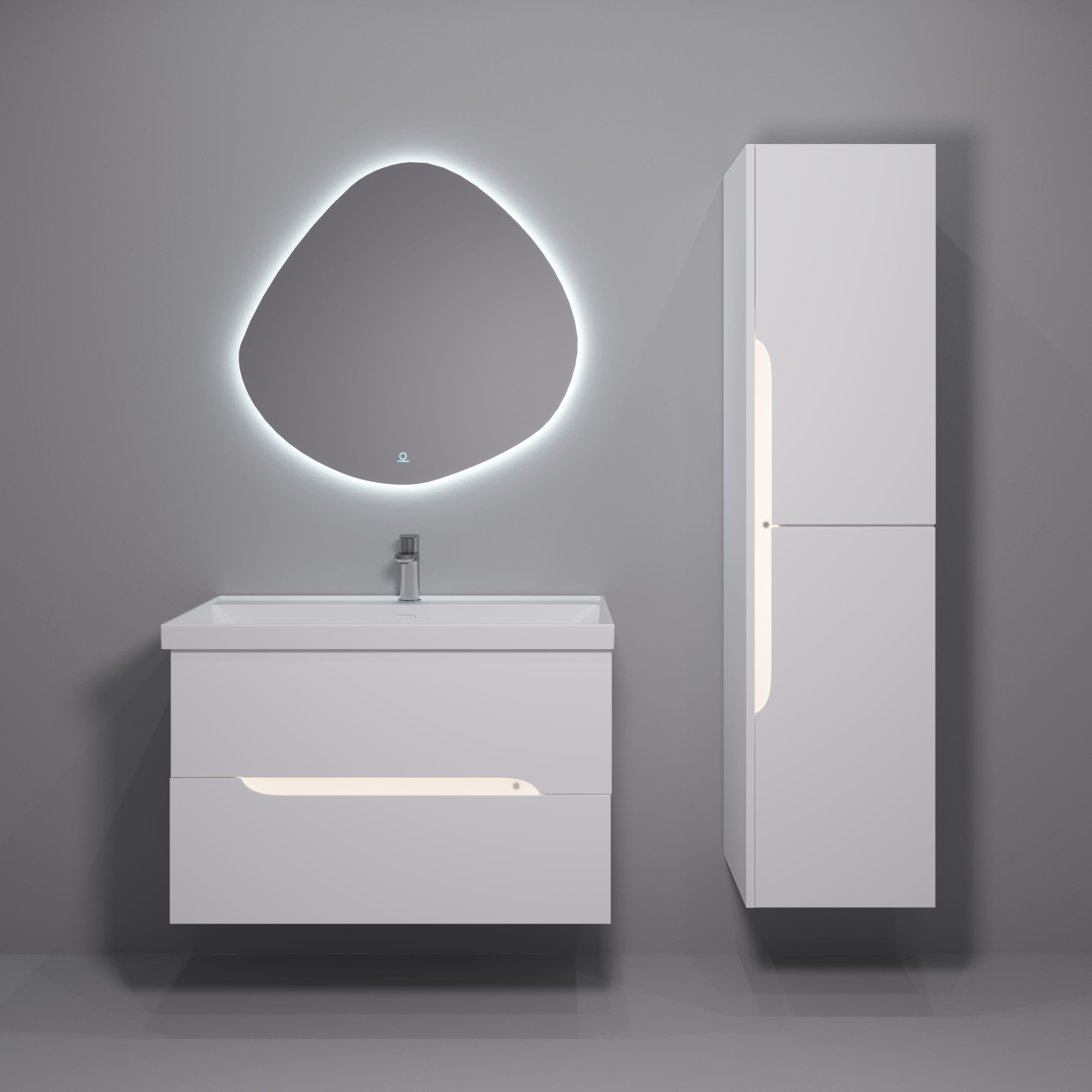 90 Тумба подвесная Шелл 90 (ум. Line 90)