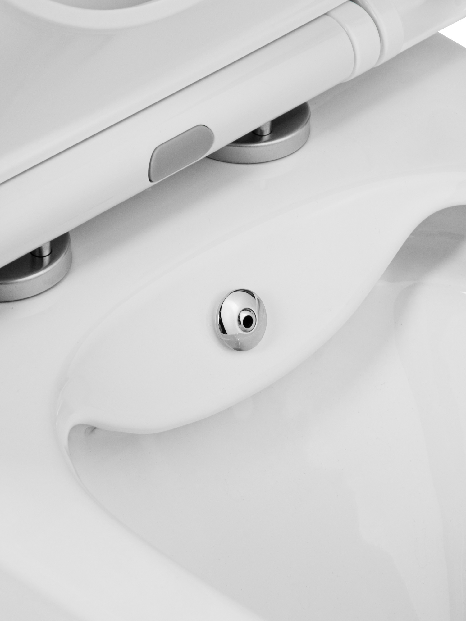 Унитаз-моноблок 5003B с биде безободковый, сиденье тонкое ДП, арматура (с гофрой и подводкой)