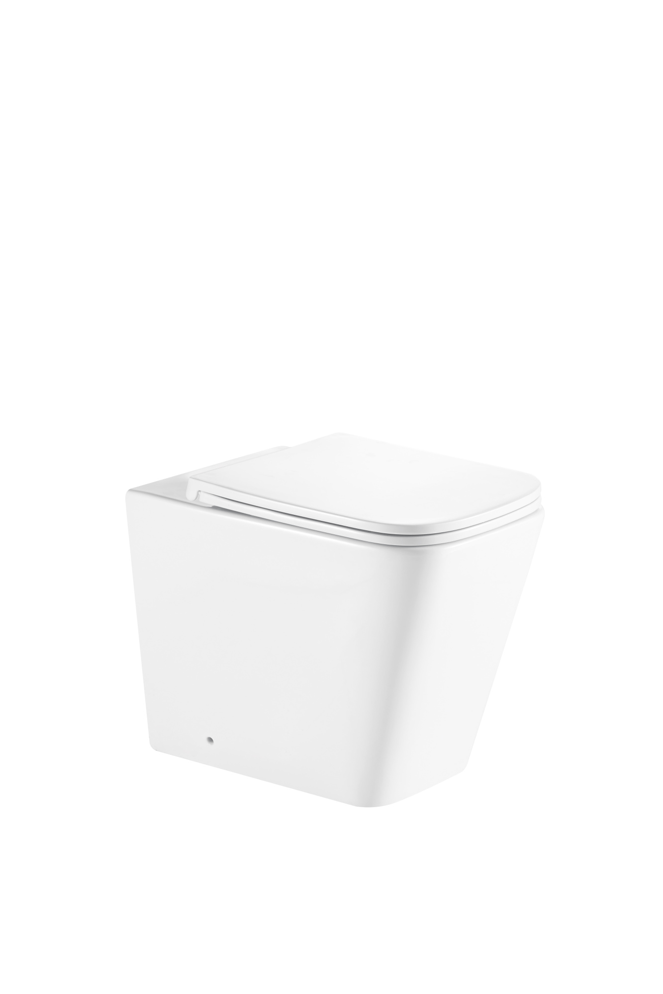 Унитаз приставной P03 безободковый, сиденье тонкое ДП, крепления