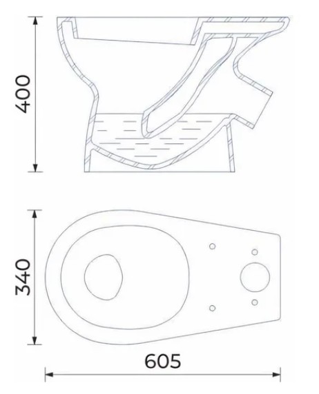 Унитаз-компакт "Камелия" белый Стандарт, кос.выпуск, ниж,.подвод, с сиденьем