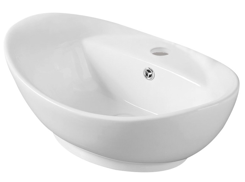 Умывальник накладной A011 овальный с переливом (590*390*210мм)
