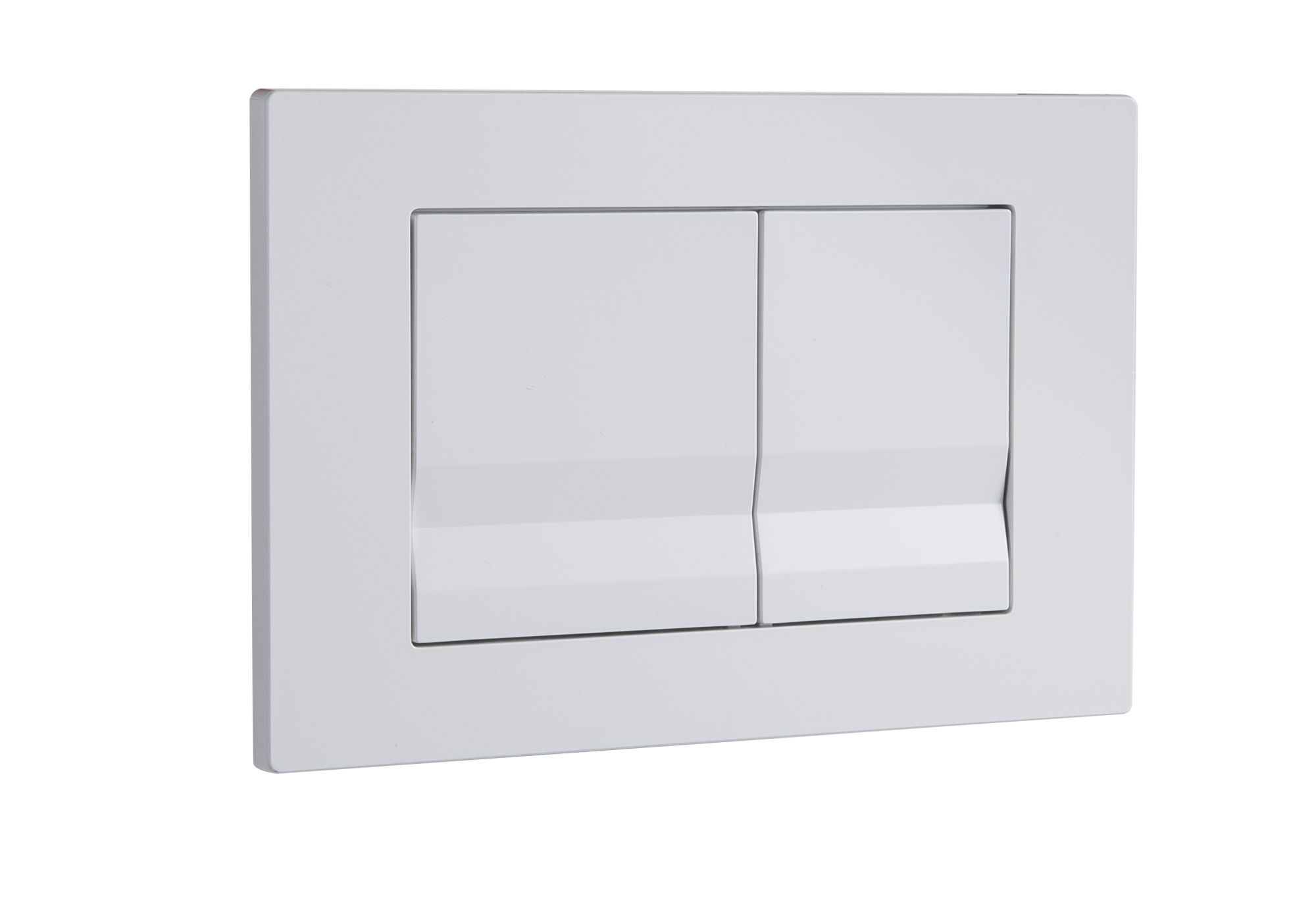 Кнопка смыва EvaGold 01, пластик квадрат белая для инсталляции EvaGold 400 и EvaGold 500