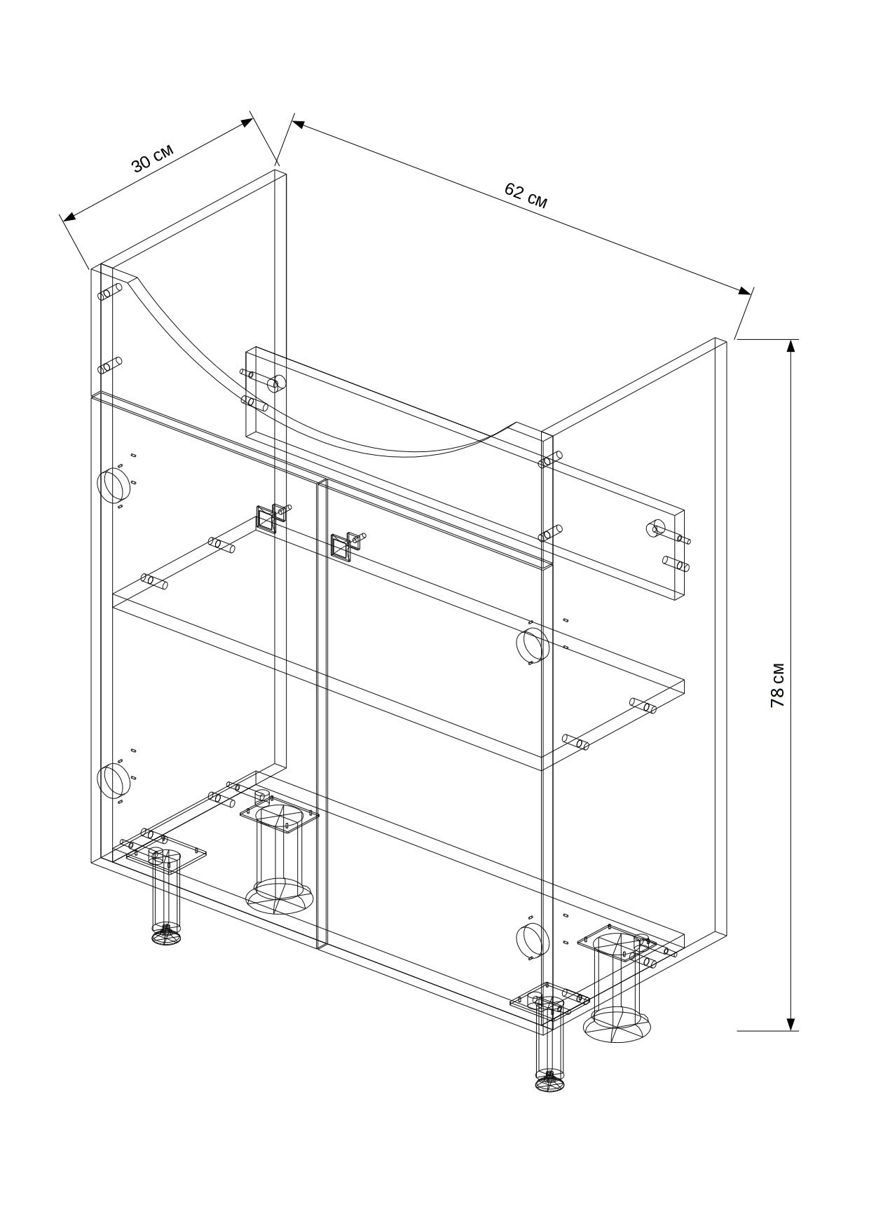 65 Тумба "Брук 65" (ум. Стиль 650)
