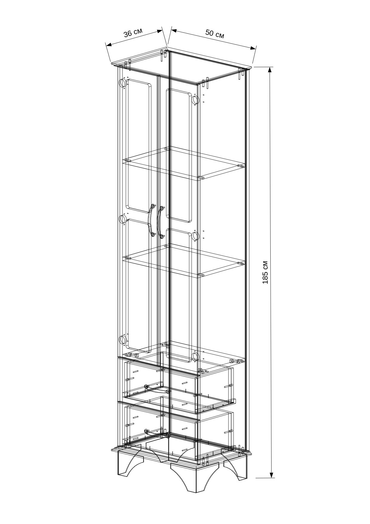 50 Пенал-шкаф "Giovanni 50"