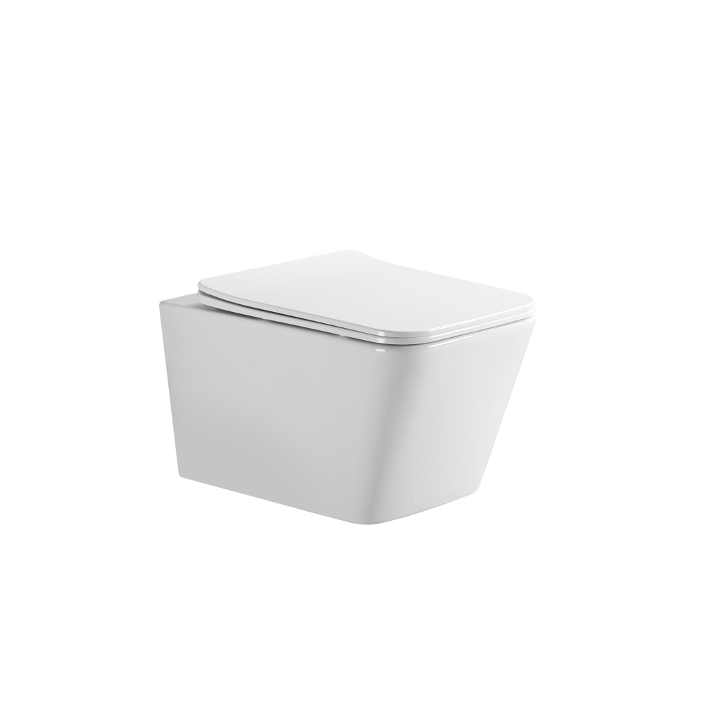 Унитаз подвесной EG131 безободковый, сиденье тонкое ДП, крепления