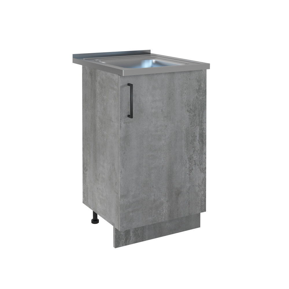 500 Стол под мойку - Цемент светлый (мойка 50*50)