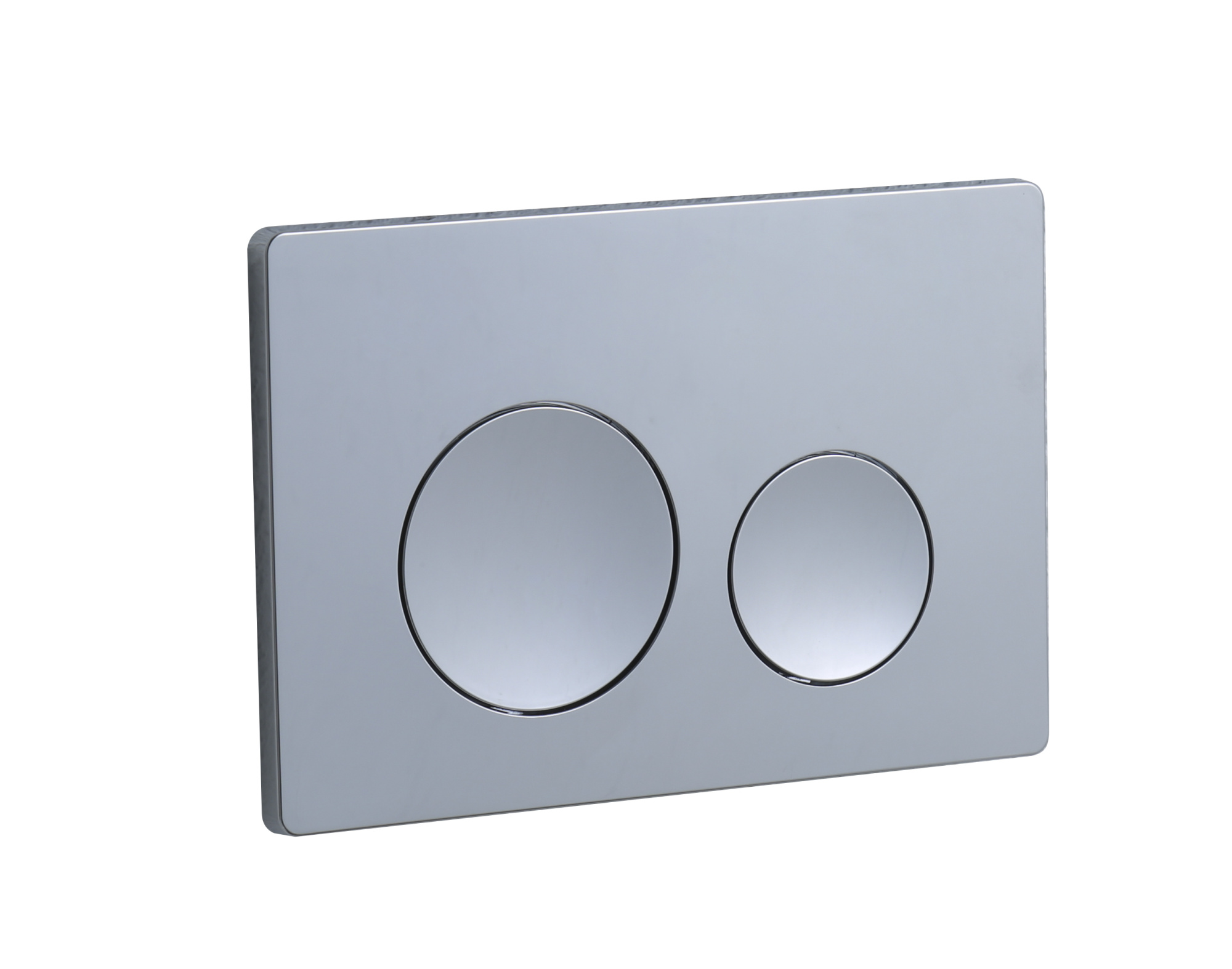 Кнопка смыва пневматическая EvaGold 03P, пластик круг хром матовый для инсталляции EvaGold 500P с пневматическим управле