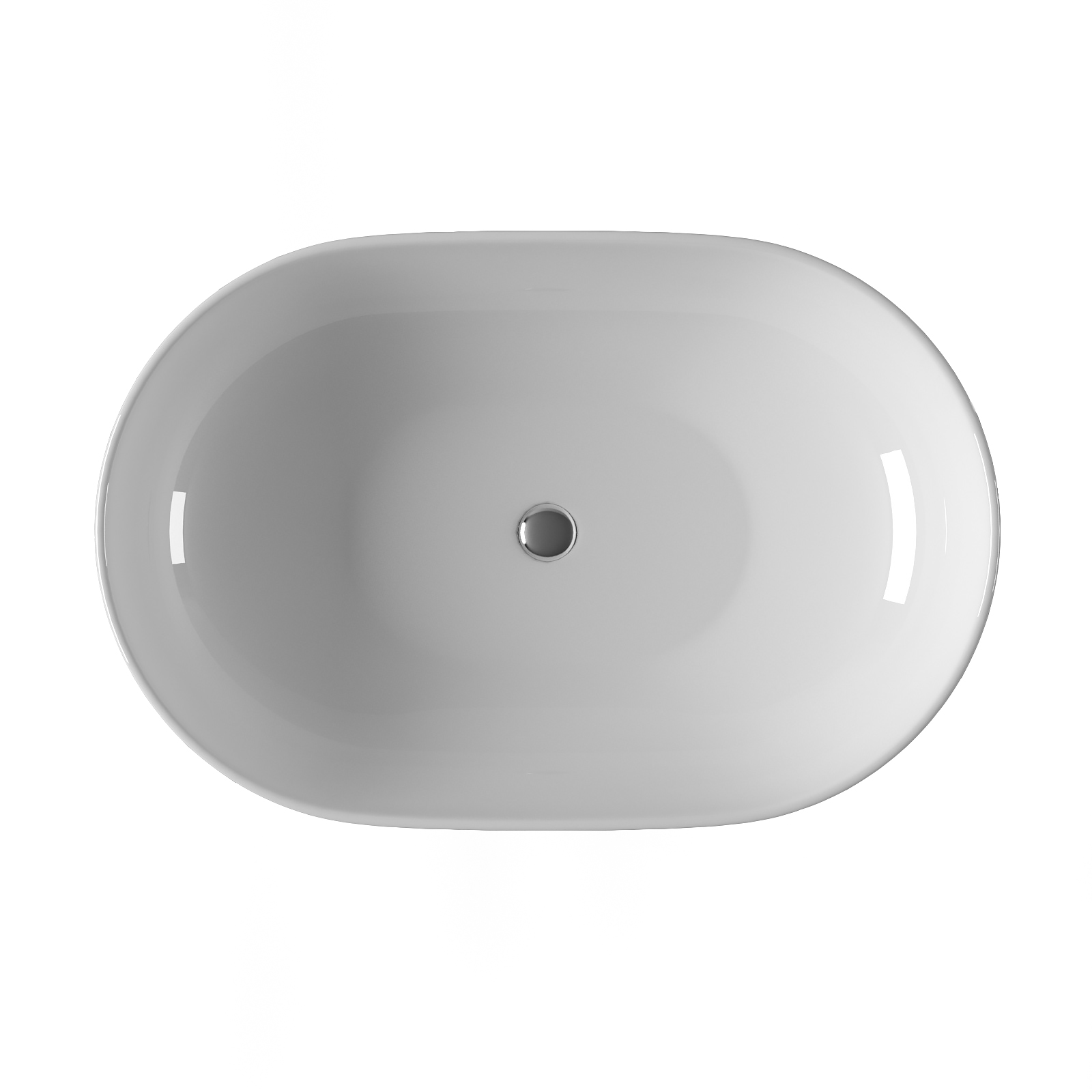Умывальник накладной A257 овальный без перелива (600*400*140 мм)